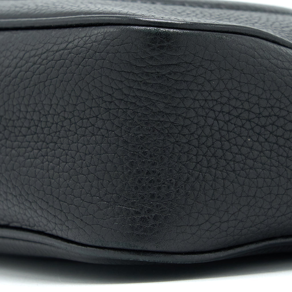GUCCI SOHO DISCO CAMERA BAG CALFSKIN BLACK GHW