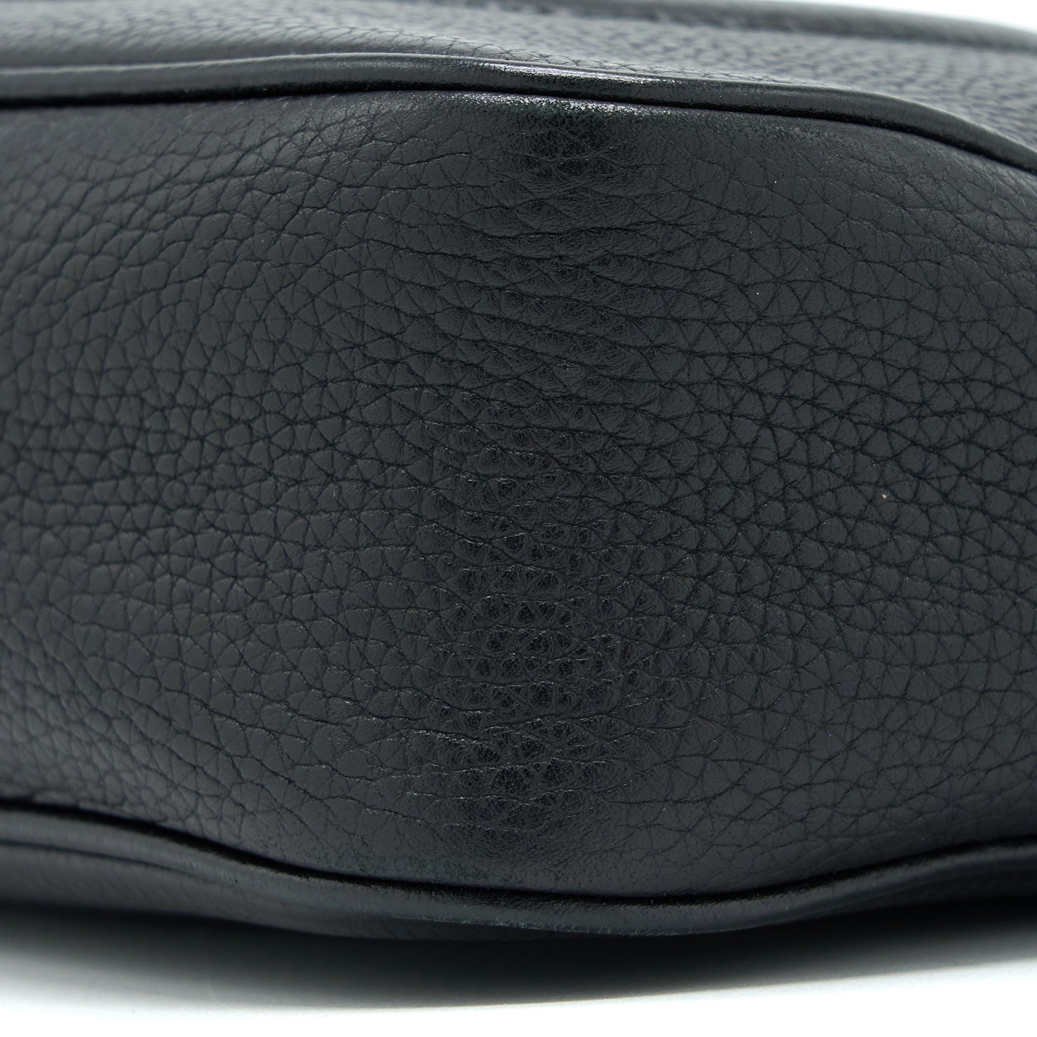 GUCCI SOHO DISCO CAMERA BAG CALFSKIN BLACK GHW