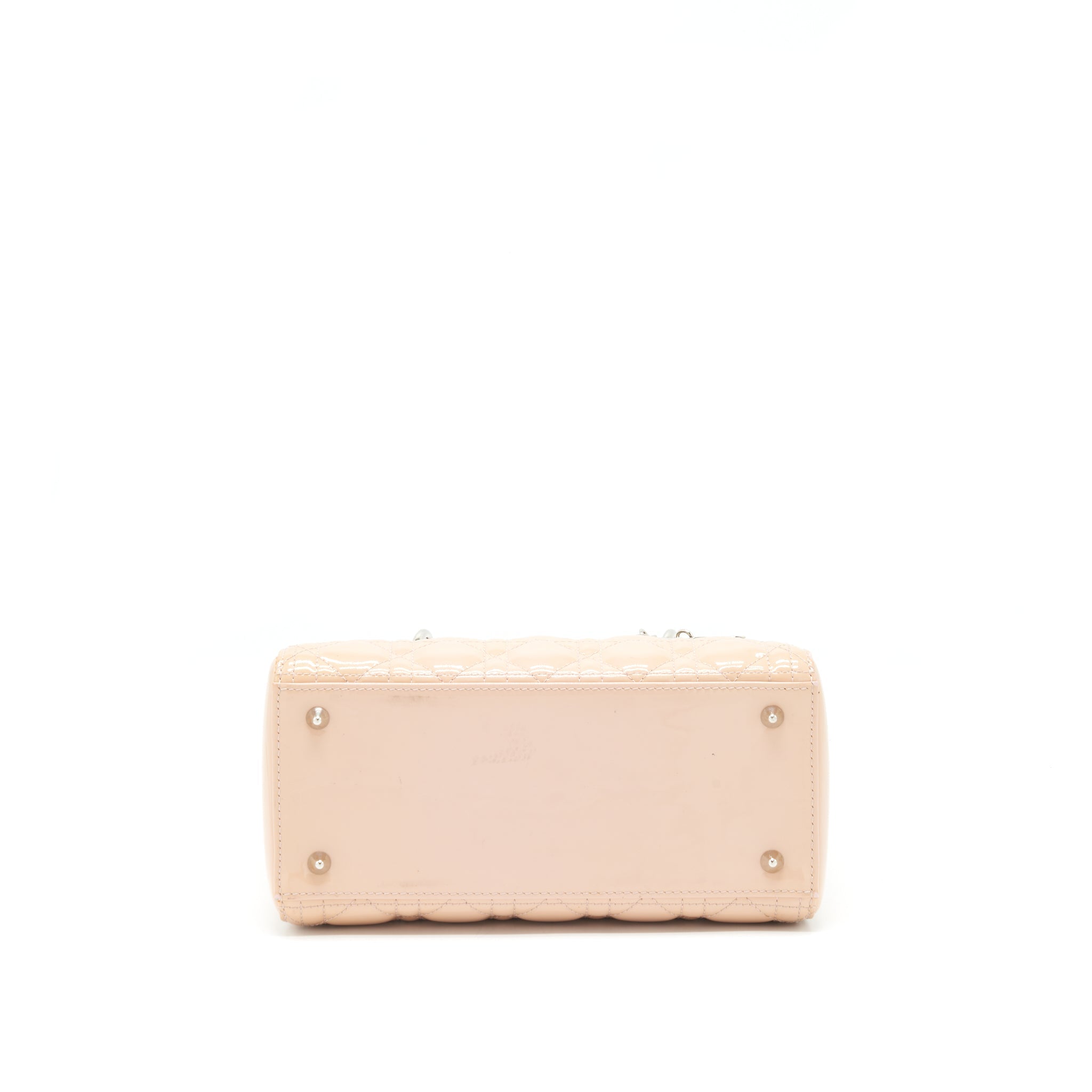 DIOR MEDIUM LADY DIOR BAG PATENT LIGHT PINK SHW