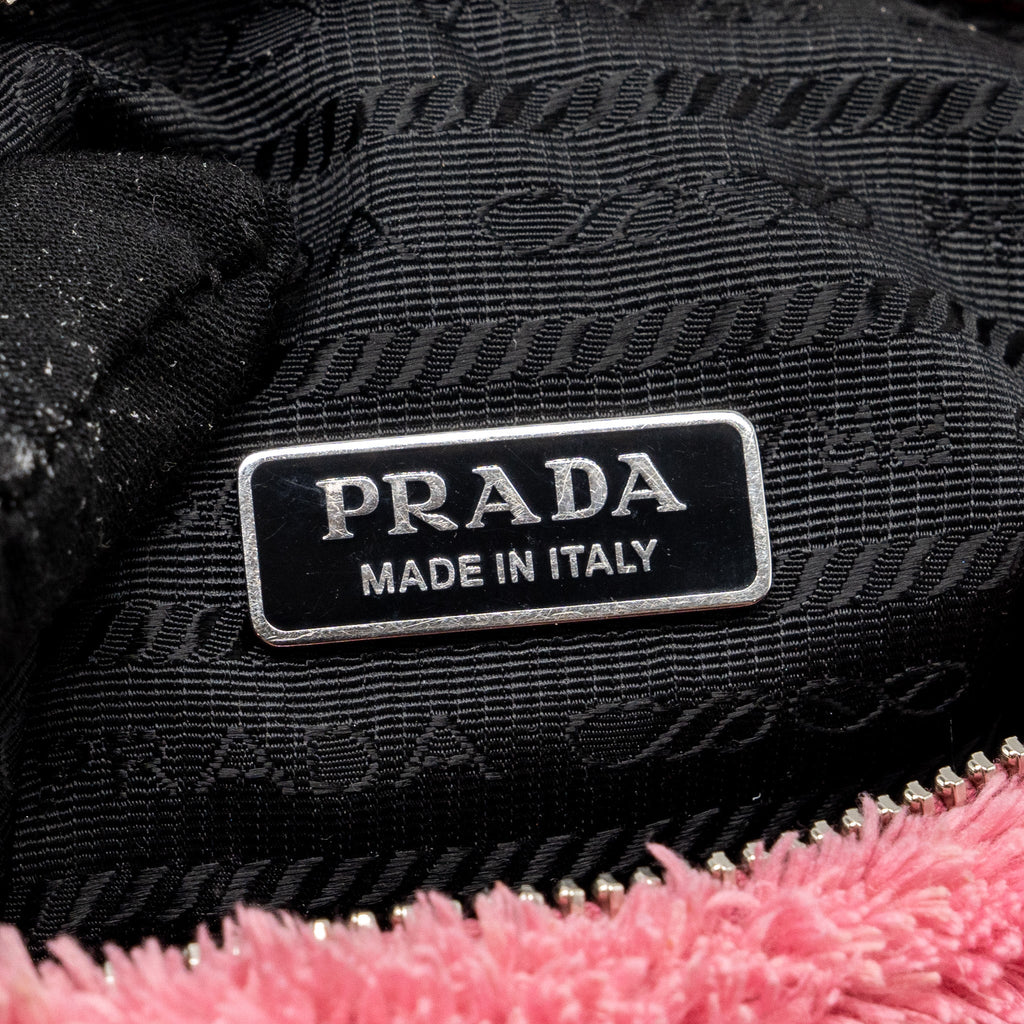 PRADA RE-EDITION 2000 TERRY MINI BAG PINK SHW