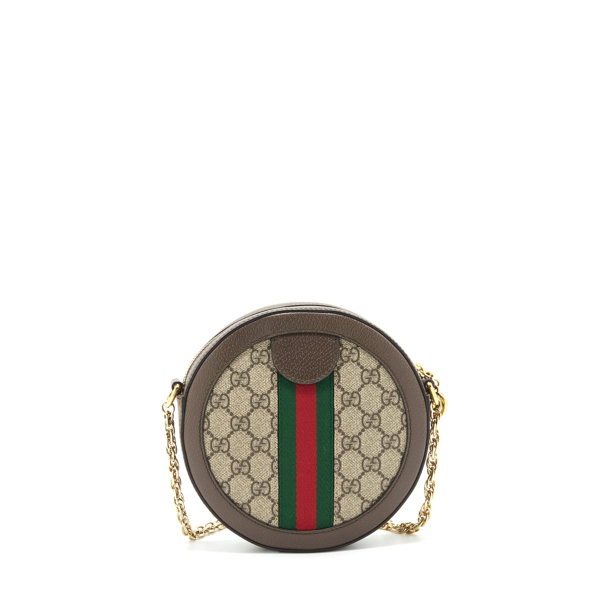 GUCCI OPHIDIA CROSSBODY ROUND BAG GHW