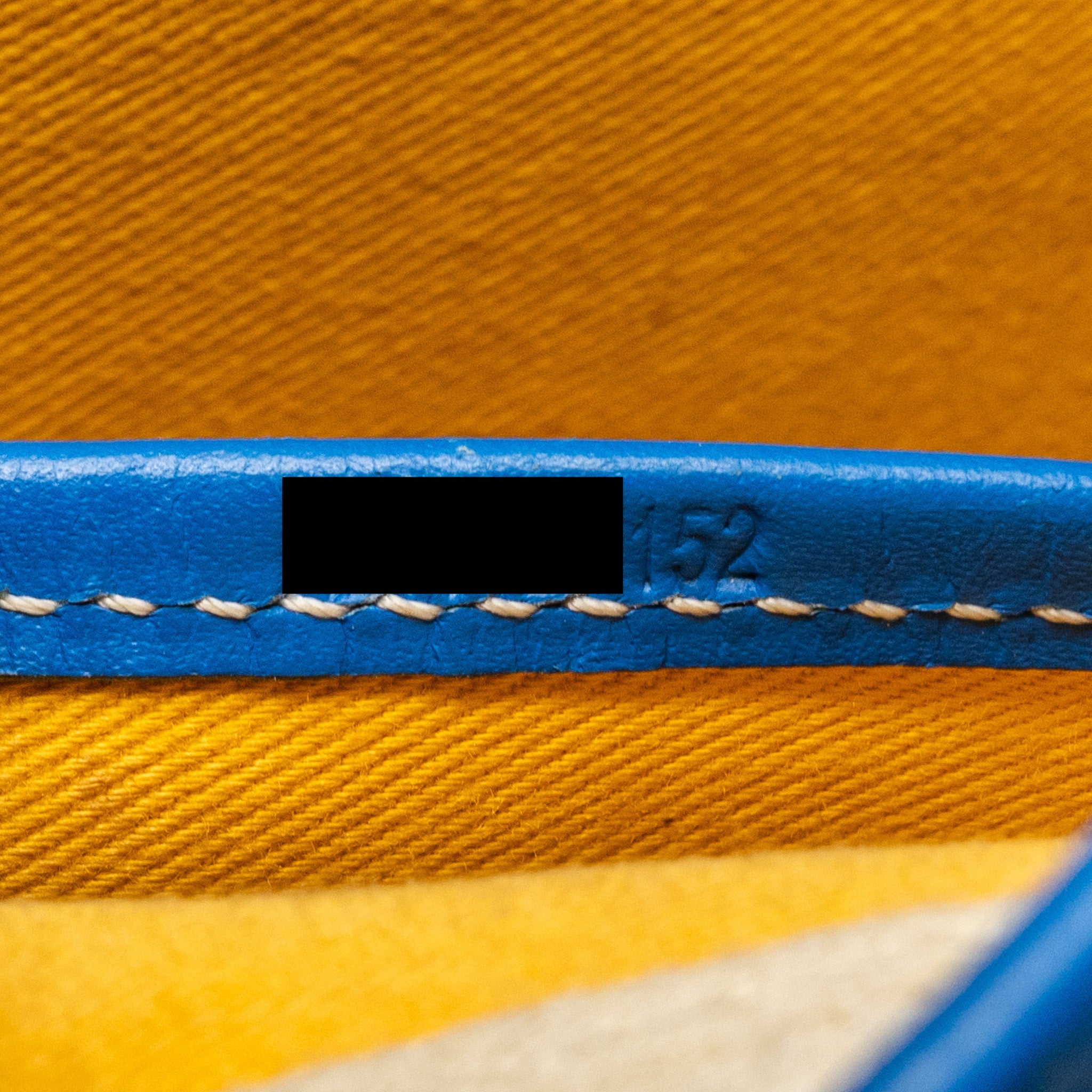 GOYARD BELVEDERE PM MESSANGER BAG GOYARDLINE CANVAS / CALFSKIN BLUE SHW