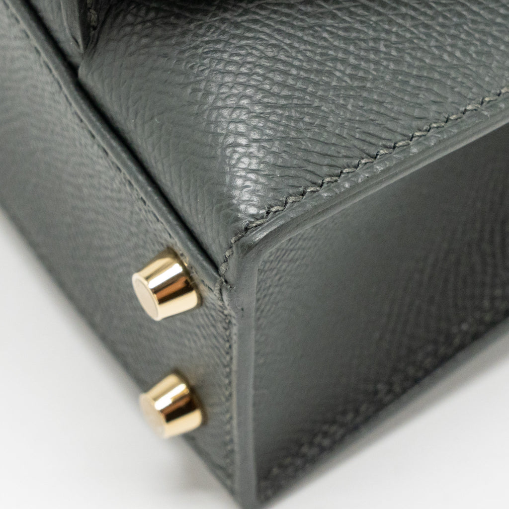 HERMES KELLY SELLIER EN DESORDRE 20 EPSOM VERT MANGROVE LGHW