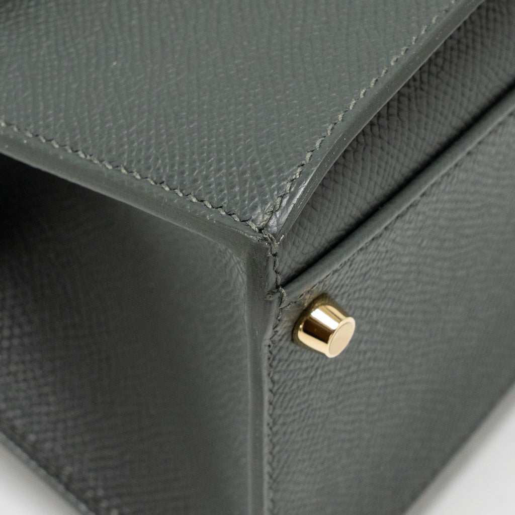 HERMES KELLY SELLIER EN DESORDRE 20 EPSOM VERT MANGROVE LGHW