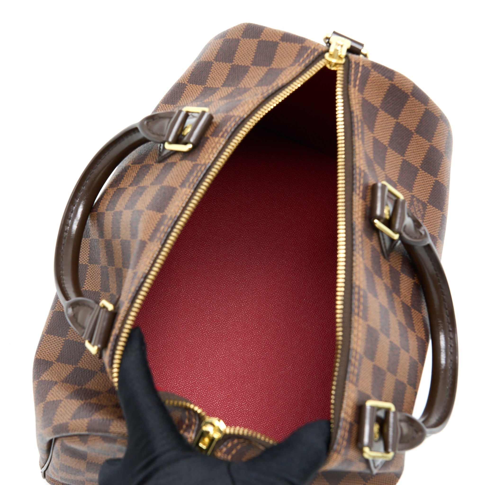 LOUIS VUITTON SPEEDY BANDOULIERE 30 DAMIER EBENE CANVAS