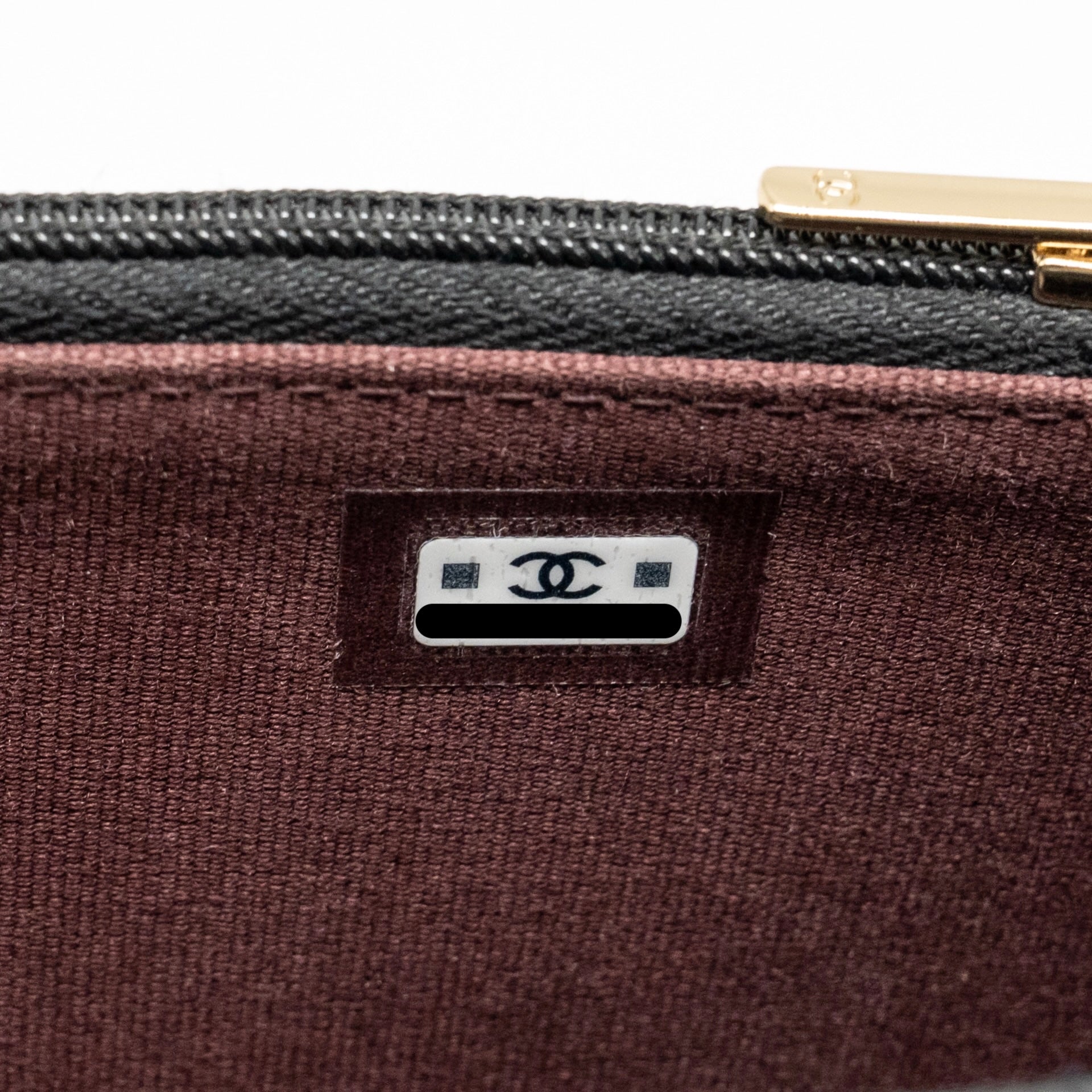CHANEL QUILTED CC CLUTCH ON CHAIN CAVIAR BLACK LGHW (MICROCHIP)