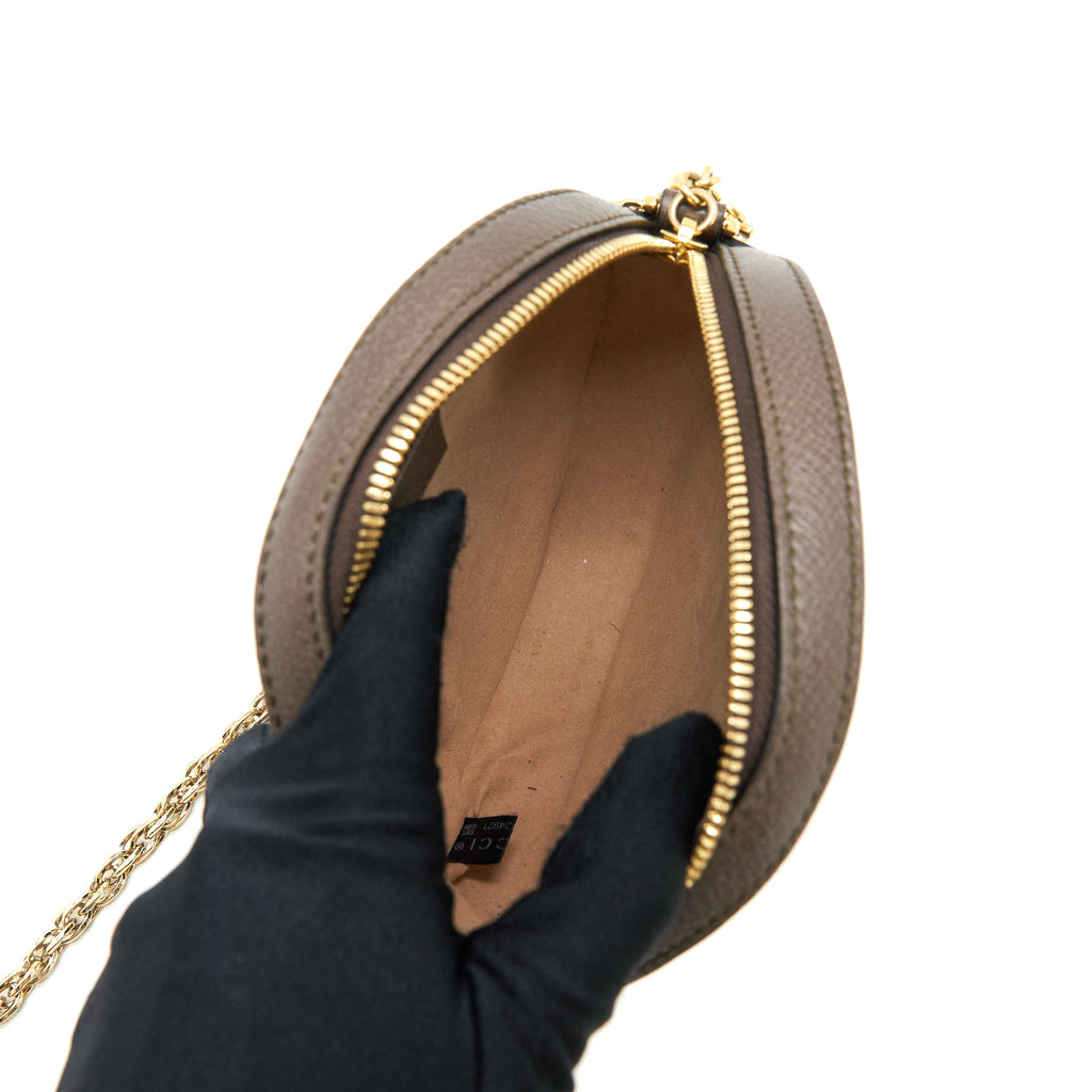 GUCCI OPHIDIA CROSSBODY ROUND BAG GHW