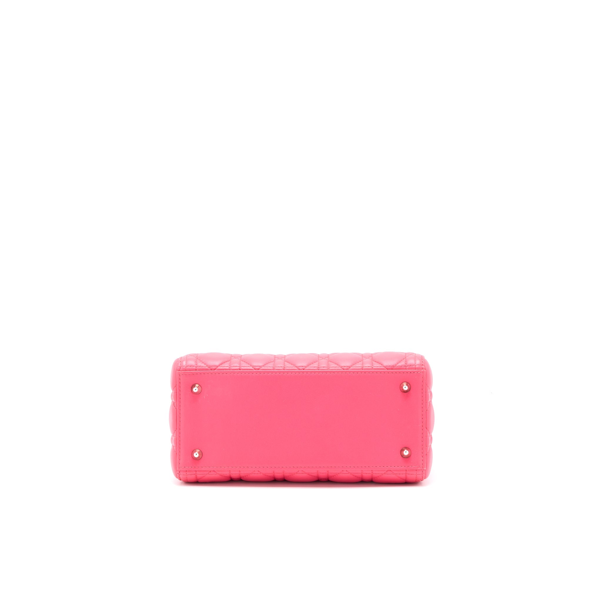 DIOR MEDIUM LADY DIOR LAMBSKIN PINK SHW