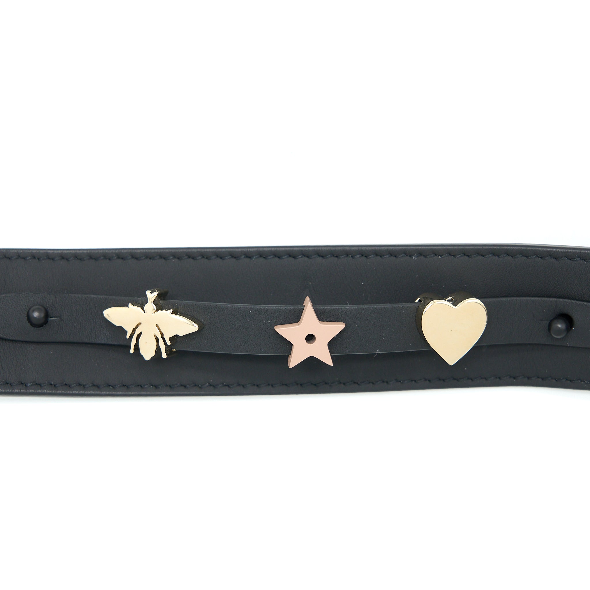 DIOR SMALL LADY DIOR CALFSKIN SO BLACK WITH BLACK HARDWARE