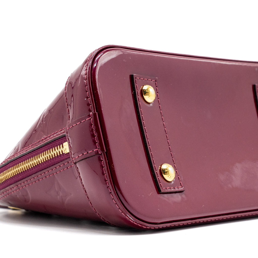 LOUIS VUITTON ALMA BB PATENT LEATHER INDIAN ROSE GHW
