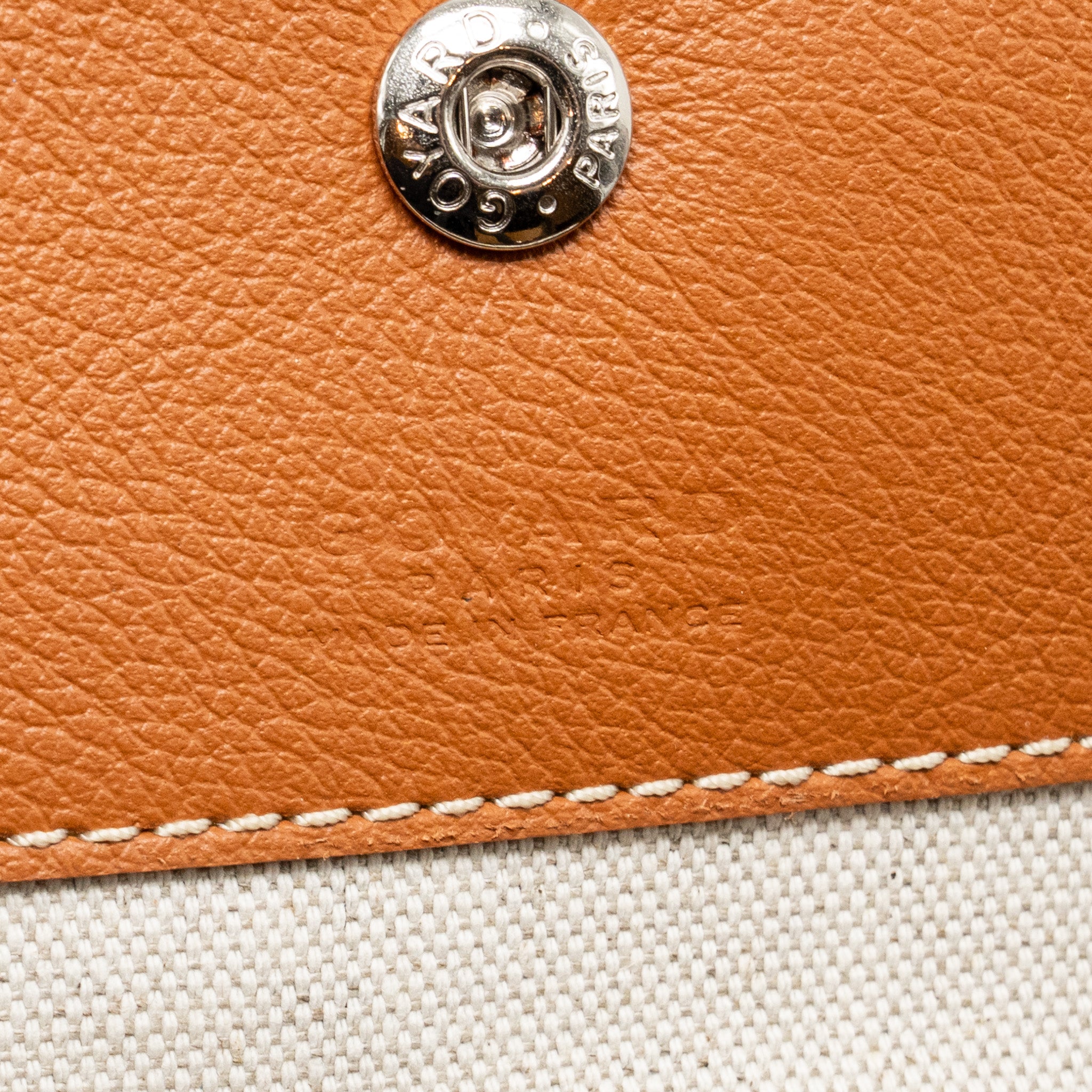 GOYARD SAINT LOUIS PM BAG GOYARDINE CANVAS/CALFSKIN NATUREL SHW