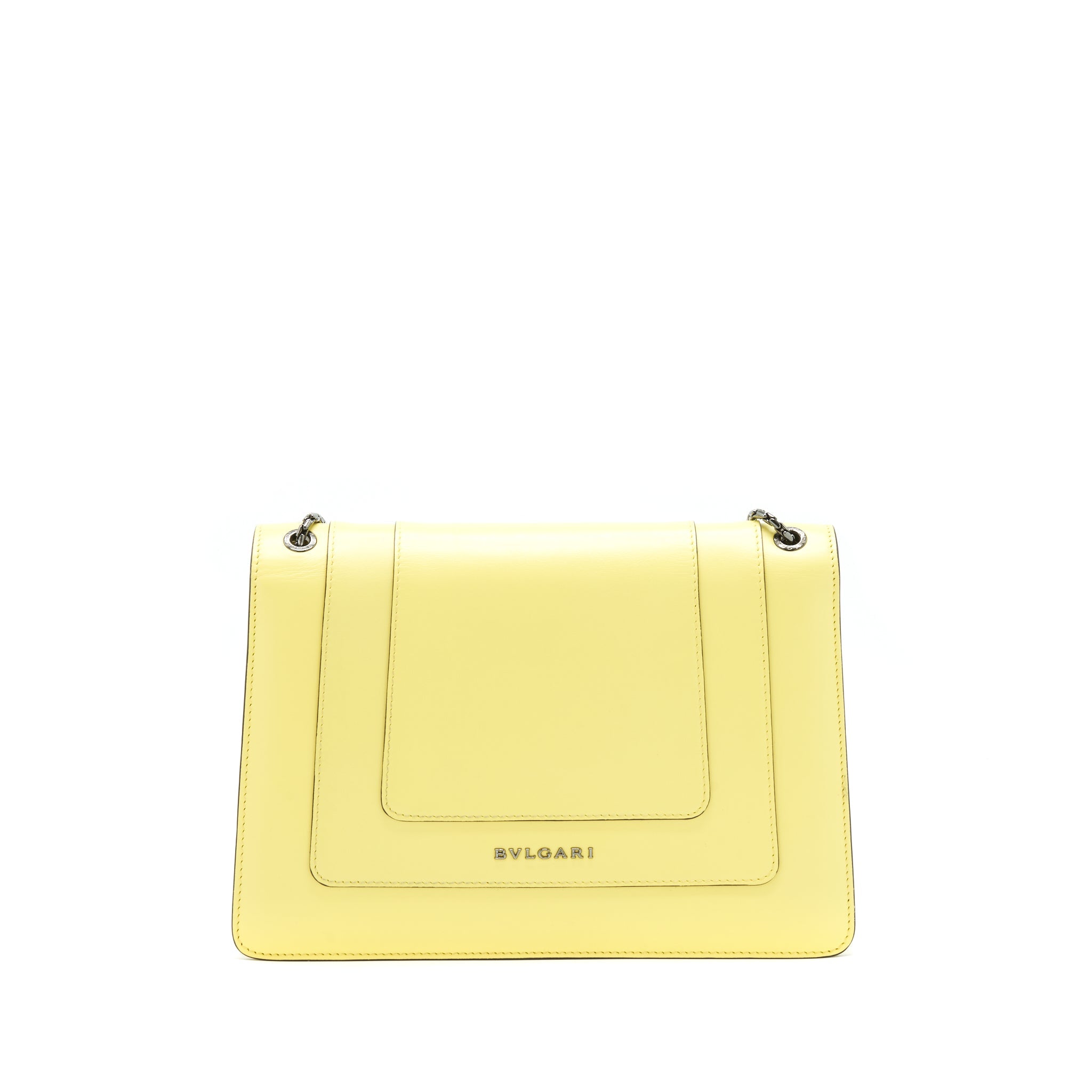 BVLGARI SERPENTI FLAP SHOULDER BAG YELLOW
