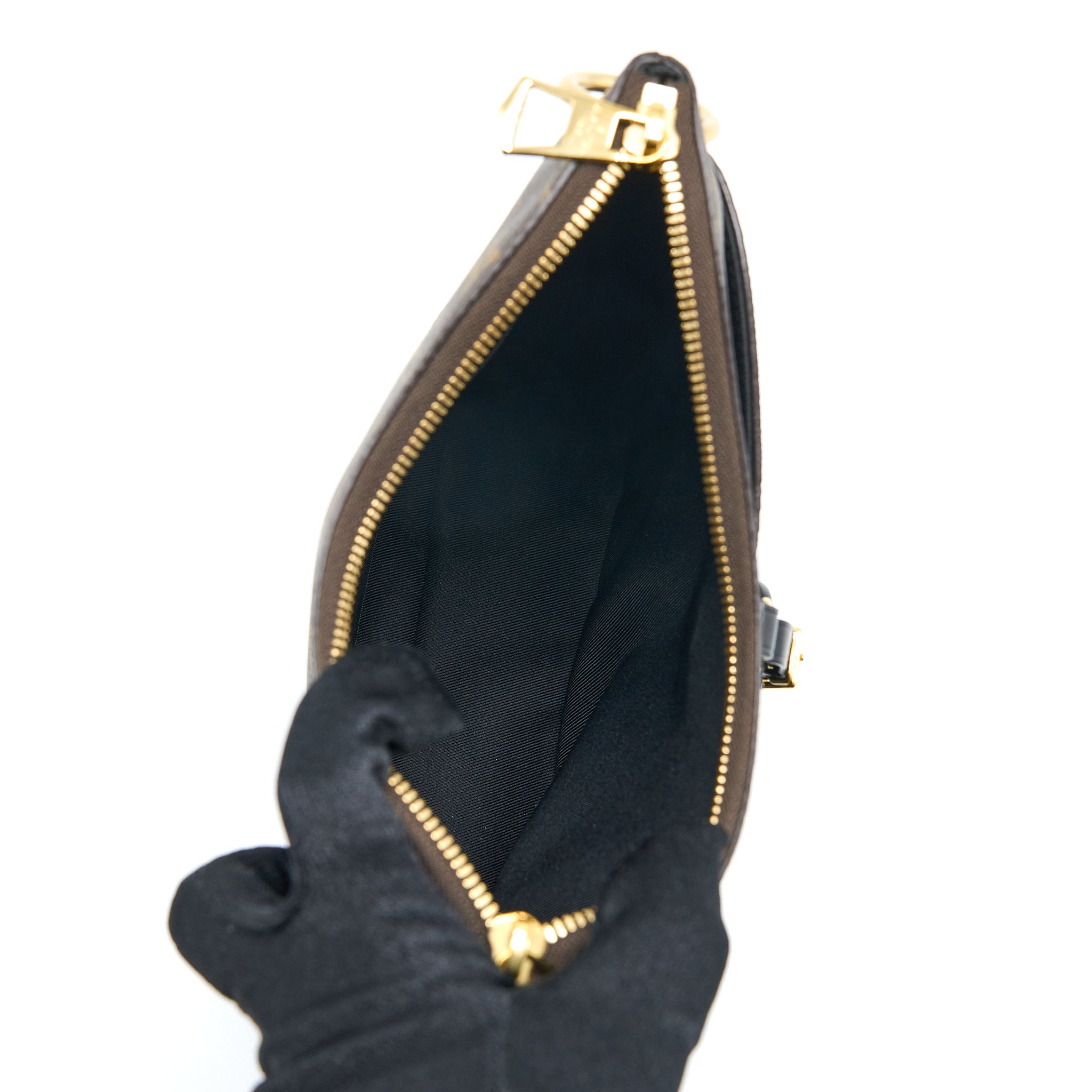 LOUIS VUITTON ODEON PM BAG MONOGRAM CANVAS BLACK GHW