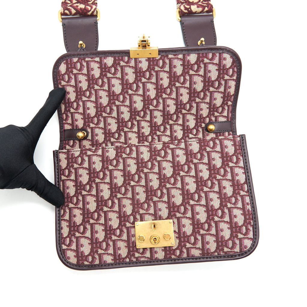 DIOR RED OBLIQUE DIOR ADDICT BAG