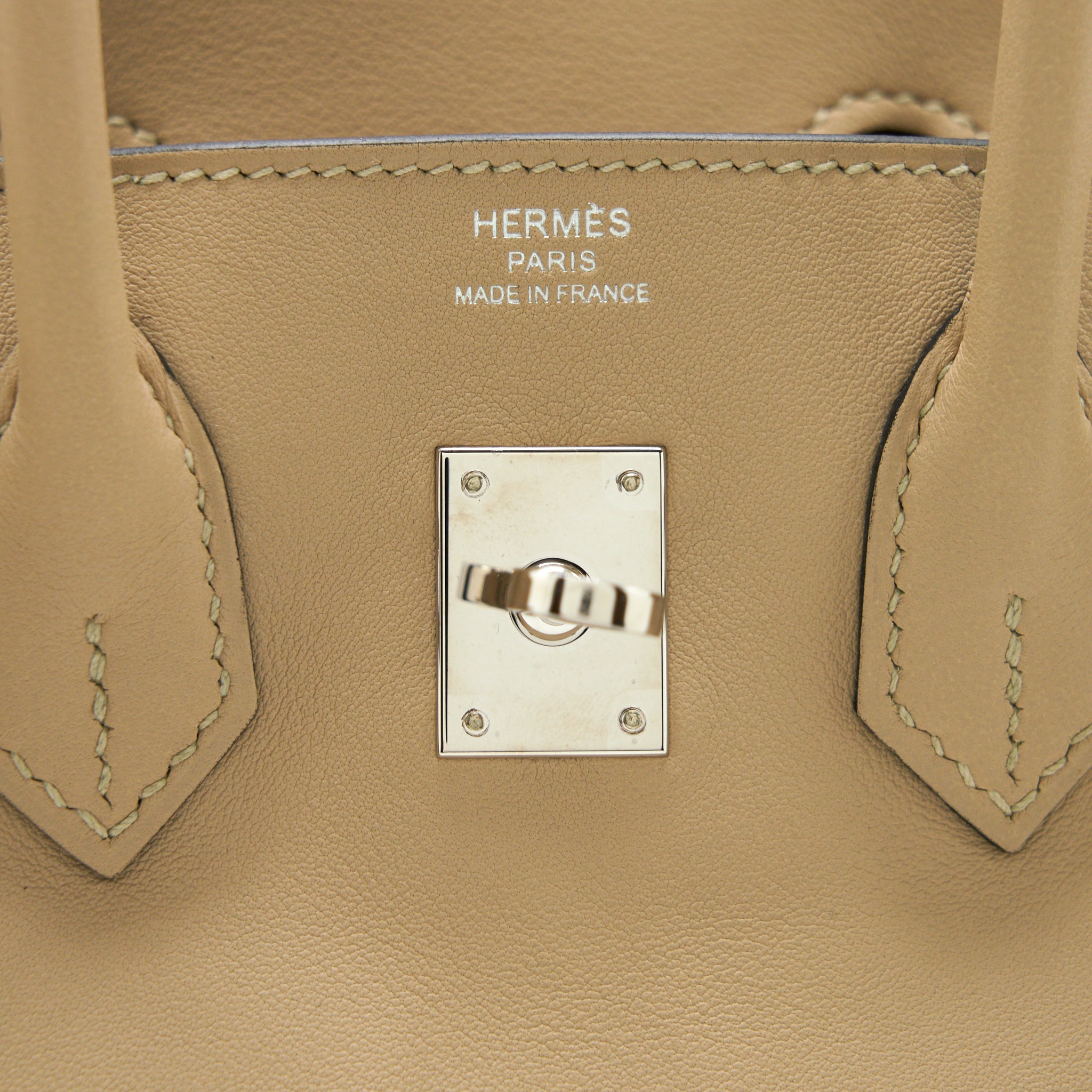 HERMES BIRKIN 25 SWIFT LEATHER TRENCH SHW