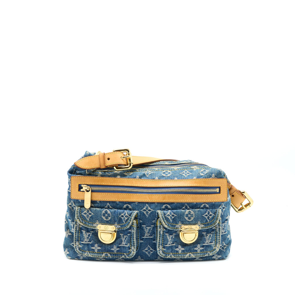 LOUIS VUITTON VINTAGE BAGGY BAG MONOGRAM DENIM GHW