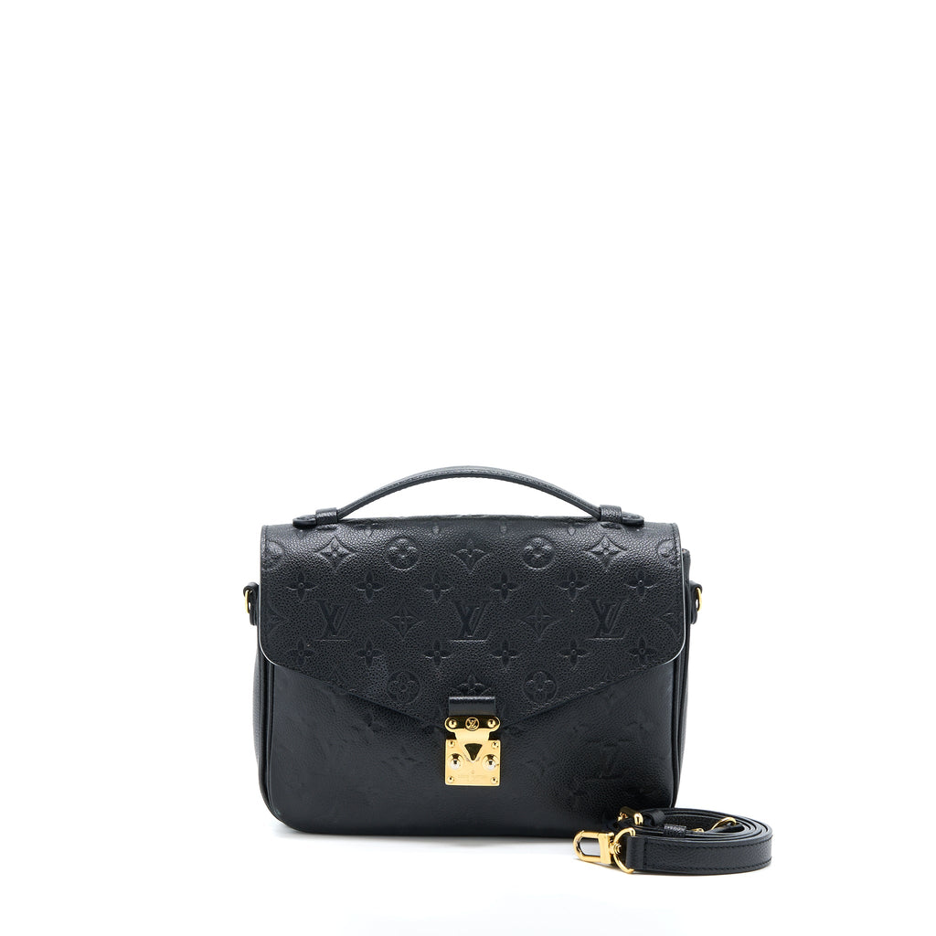 LOUIS VUITTON POCHETTE MÉTIS MONOGRAM EMPREINTE BLACK GHW