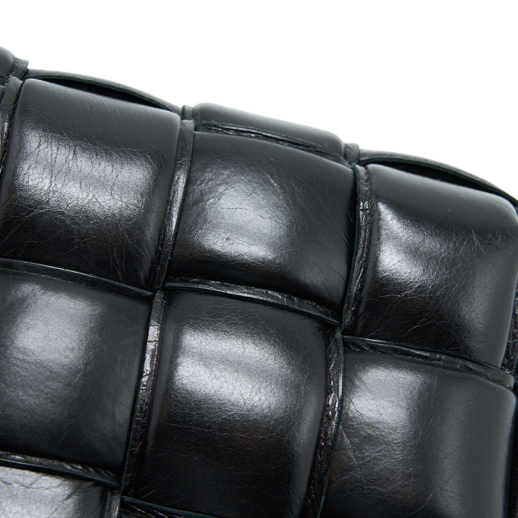 BOTTEGA VENETA PADDED CASSETTE BLACK GHW
