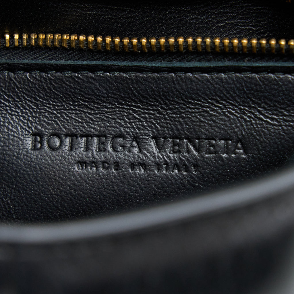 BOTTEGA VENETA PADDED CASSETTE BLACK GHW