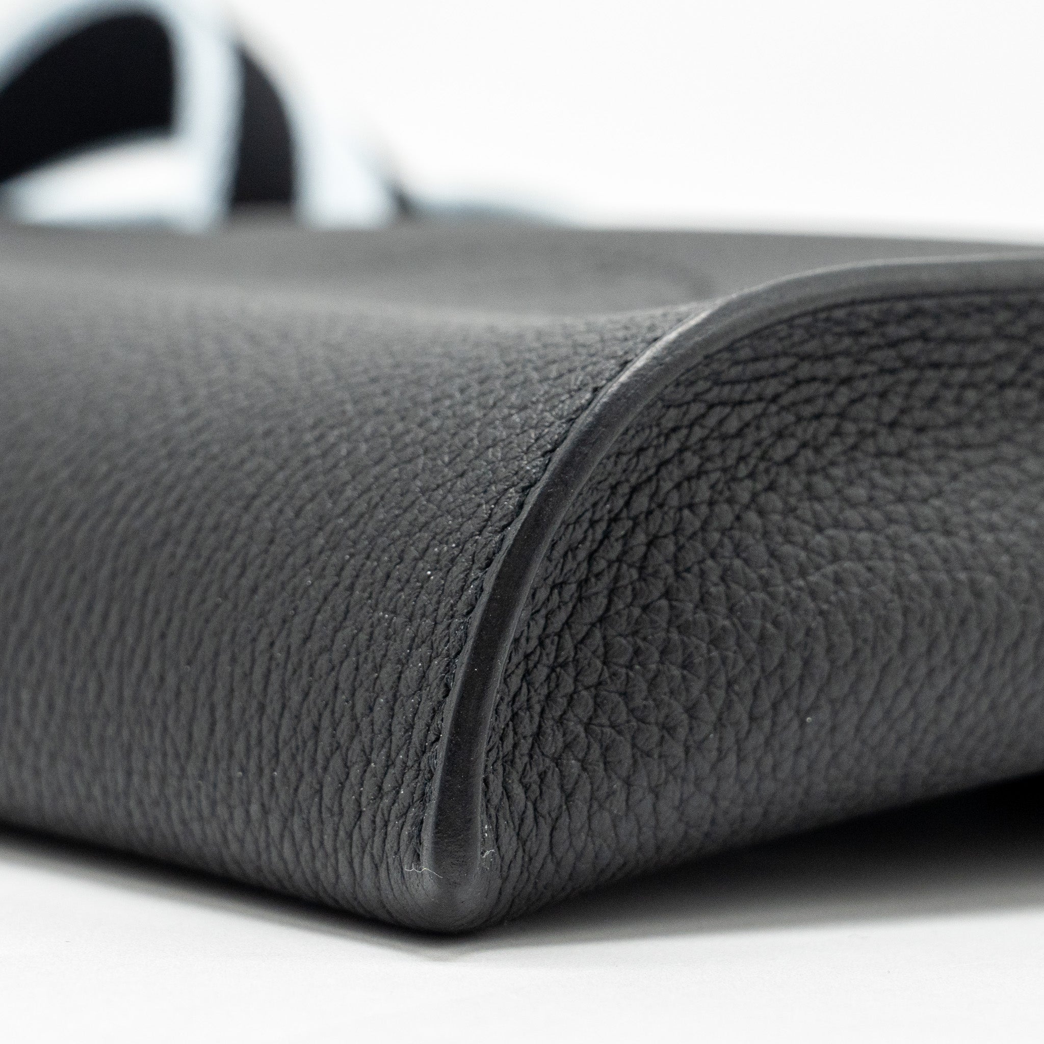 HERMES VIDEPOCHES BAG TOGO BLACK WITH MULTICOLOUR STRAP SHW