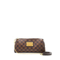 LOUIS VUITTON EVA CLUTCH DAMIER EBENE GHW