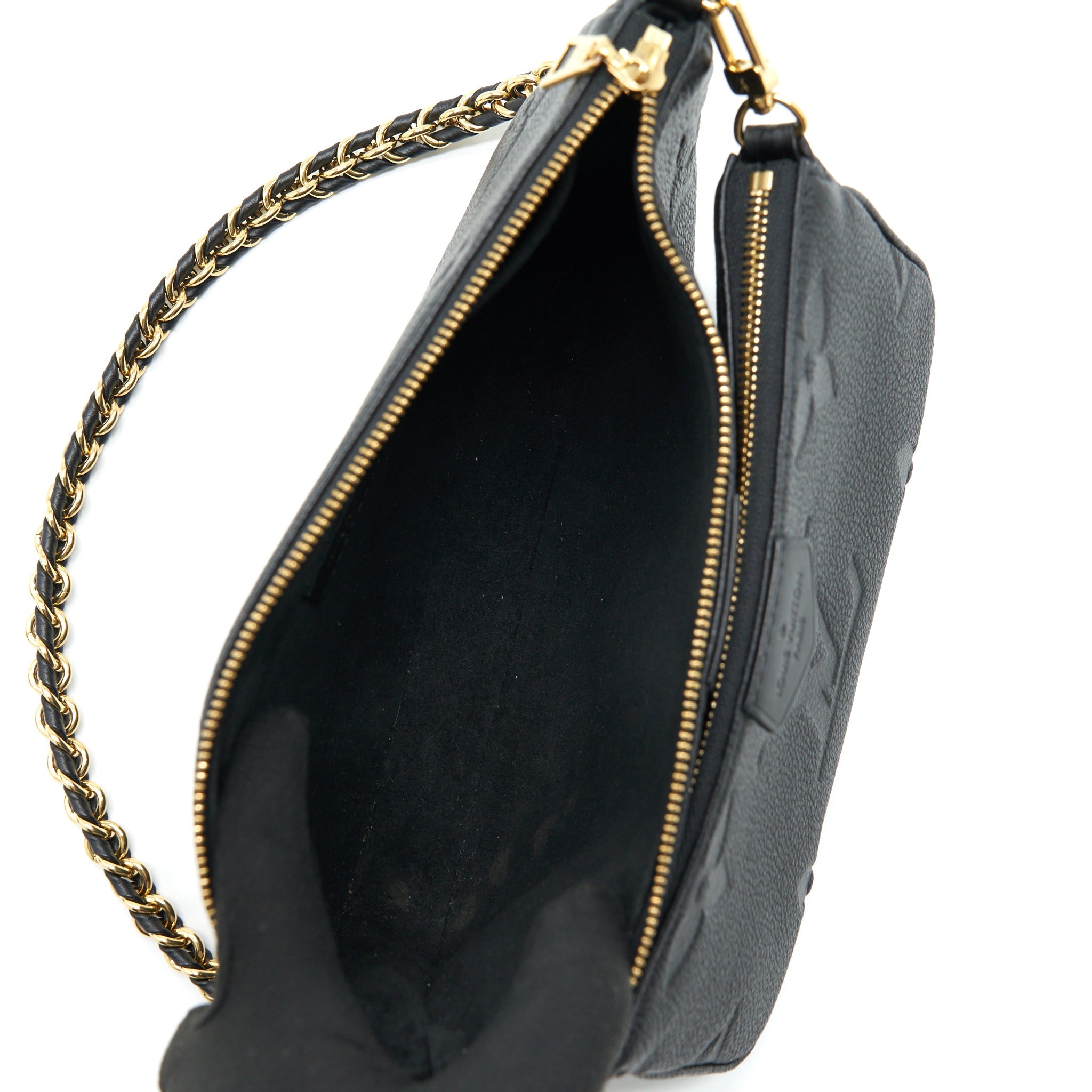 LOUIS VUITTON MULTI POCHETTE MONOGRAM EMPREINTE BLACK GHW