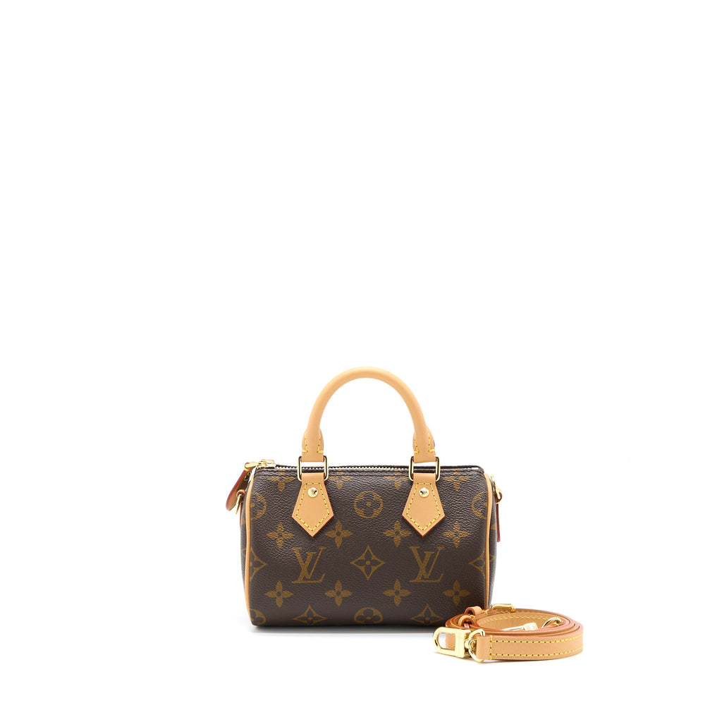 LOUIS VUITTON NANO SPEEDY MONOGRAM CANVAS GHW (NEW VERSION)