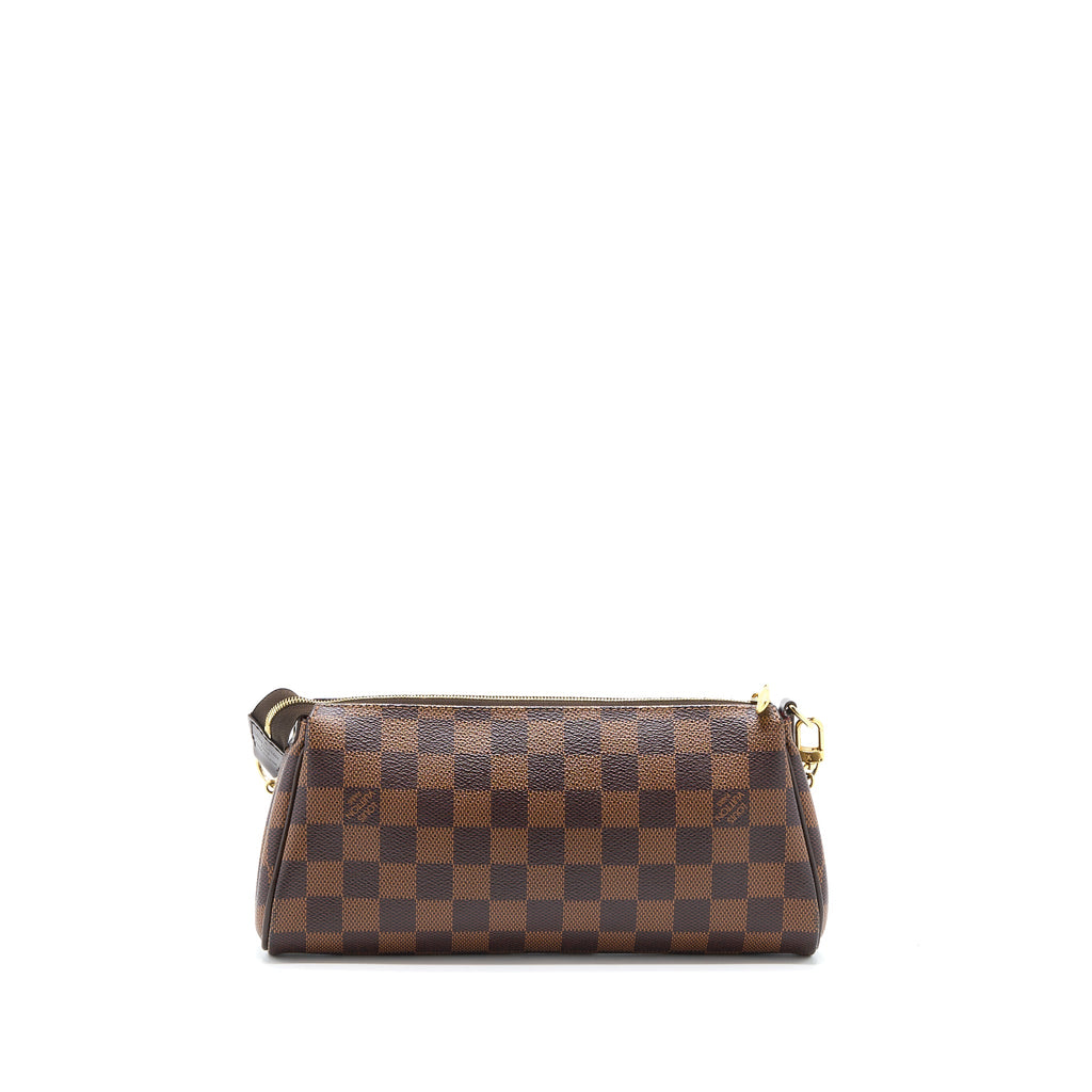 LOUIS VUITTON EVA CLUTCH DAMIER EBENE GHW