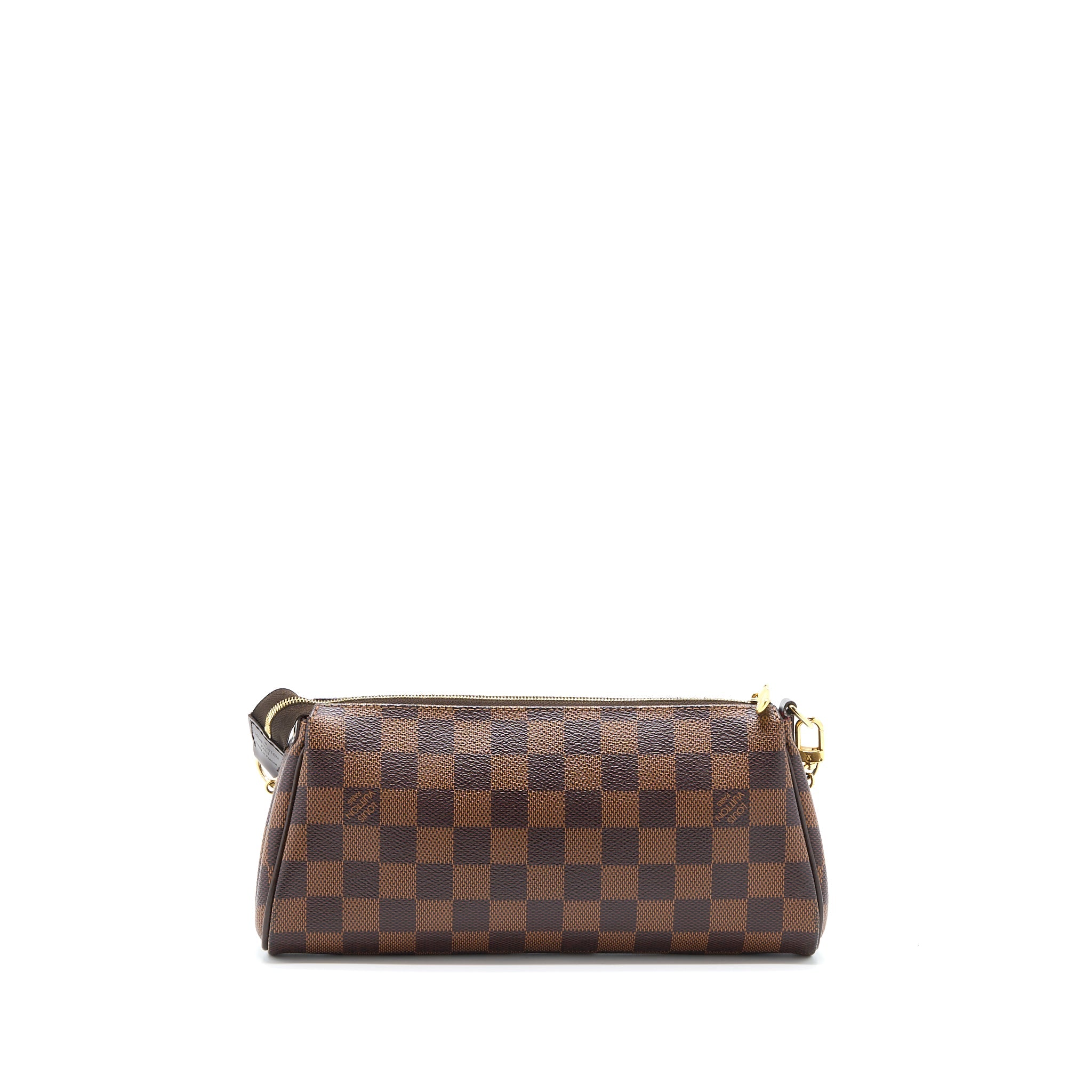 LOUIS VUITTON EVA CLUTCH DAMIER EBENE GHW
