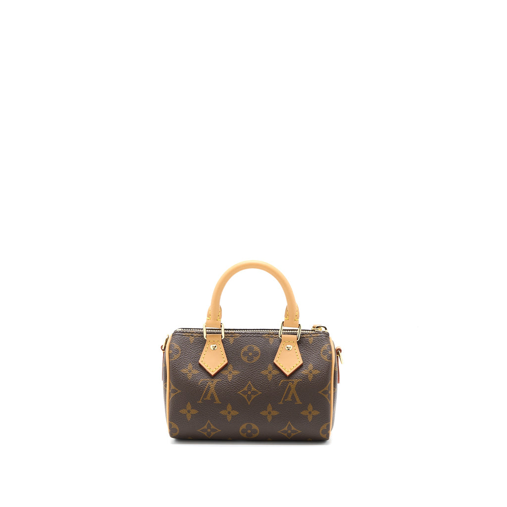 LOUIS VUITTON NANO SPEEDY MONOGRAM CANVAS GHW (NEW VERSION)