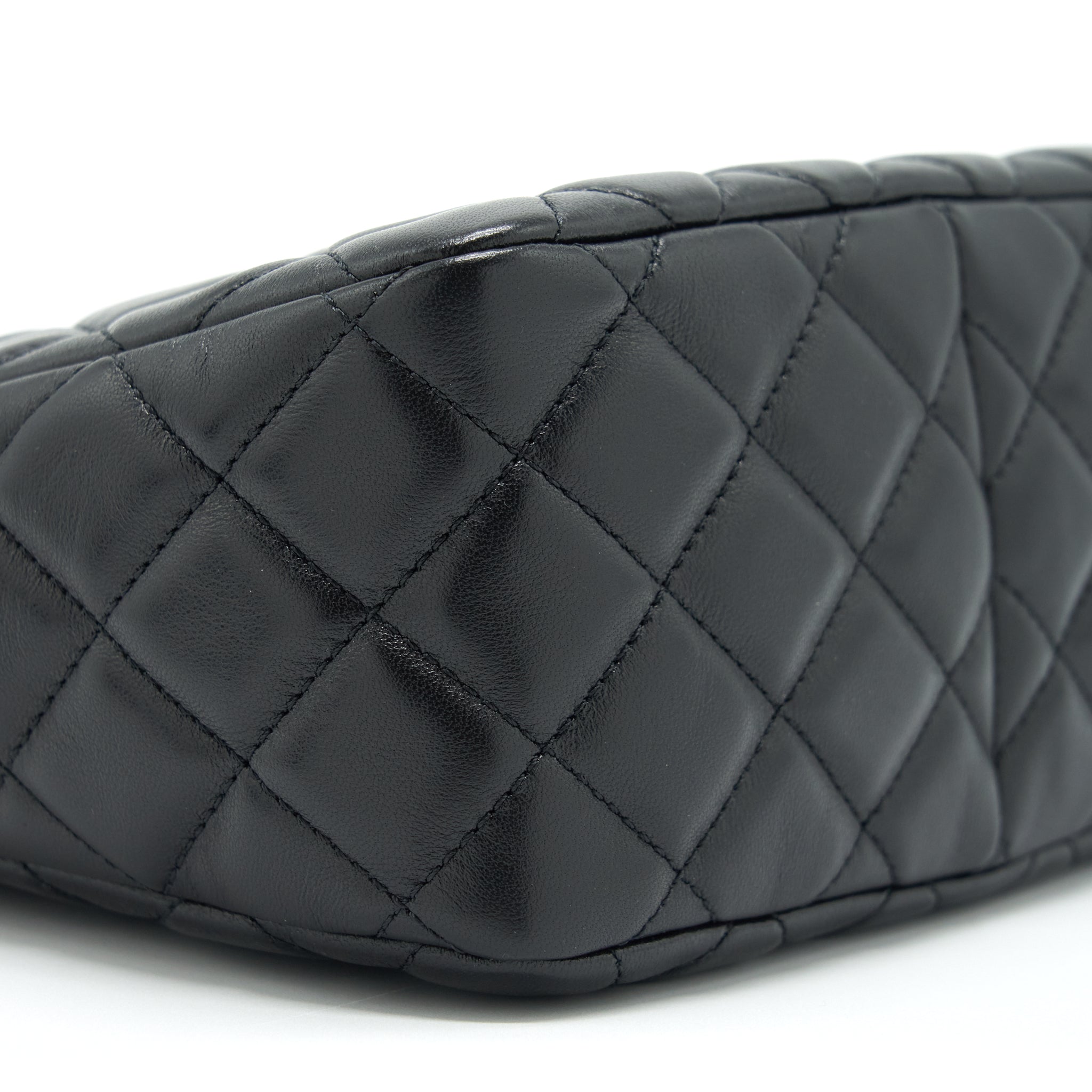 CHANEL 22S PEARL CRUSH HOBO BAG LAMBSKIN BLACK GHW