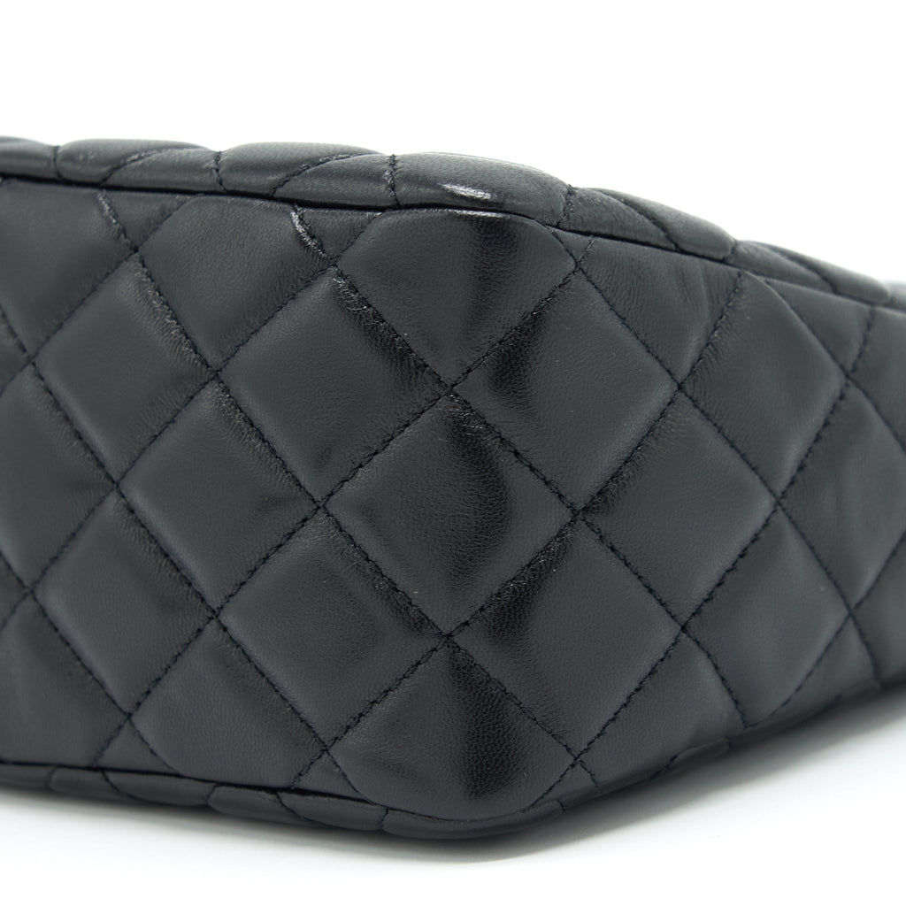 CHANEL 22S PEARL CRUSH HOBO BAG LAMBSKIN BLACK GHW