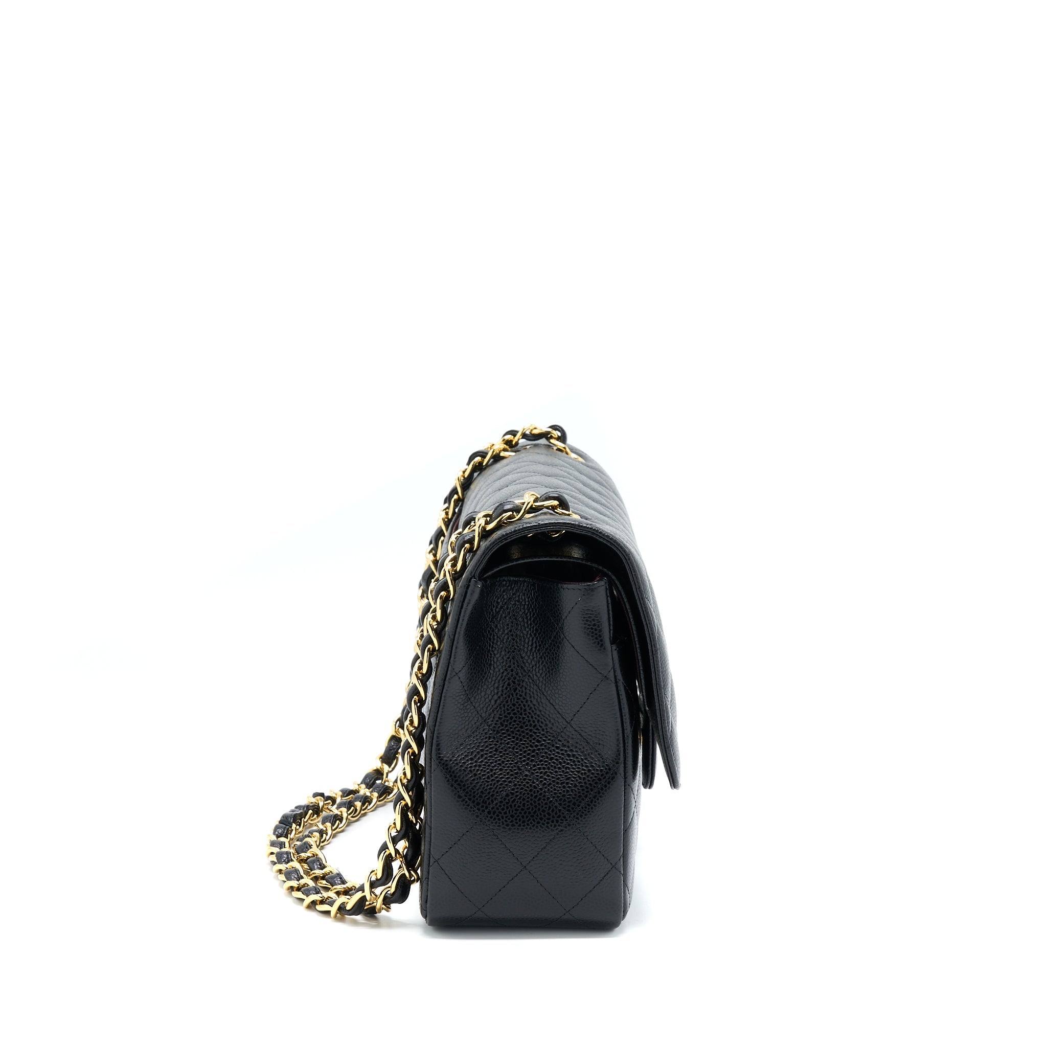 CHANEL JUMBO CLASSIC FLAP BAG CAVIAR BLACK GHW