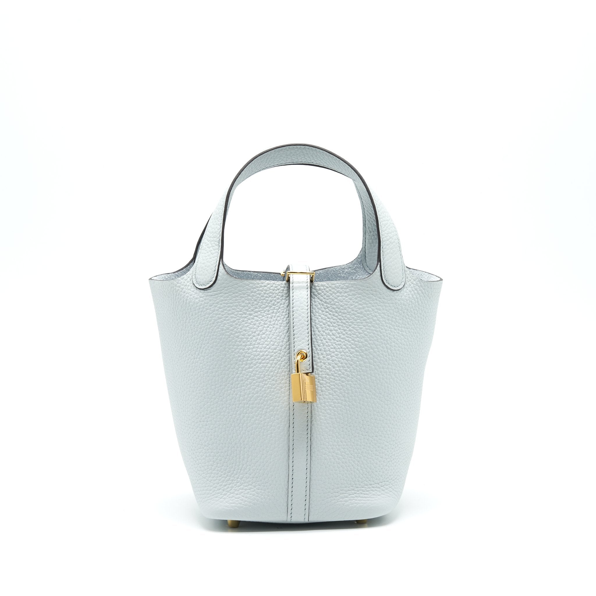 HERMES PICOTIN LOCK 18 BAG BLUE PALE GHW
