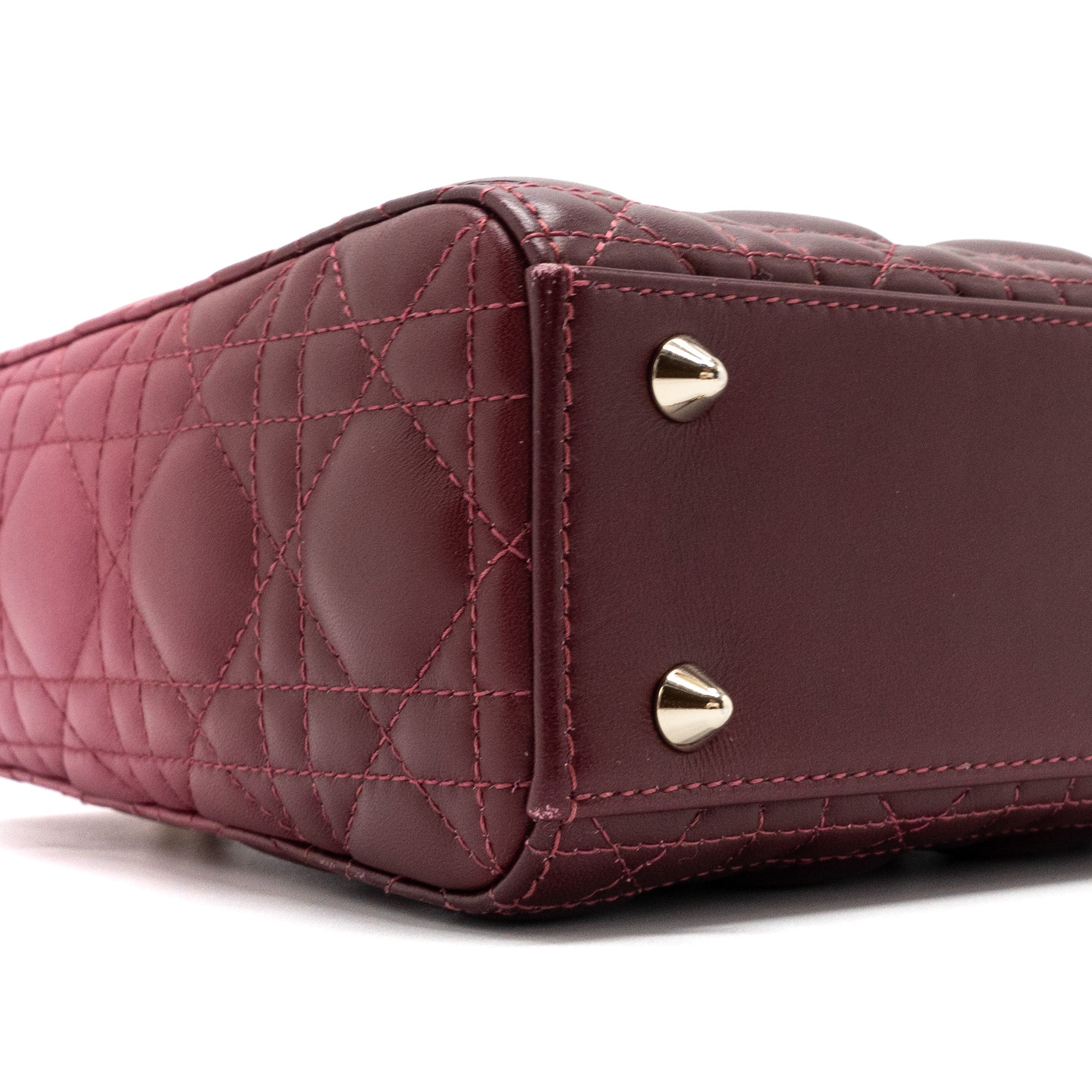 DIOR MY ABC DIOR SMALL LADY DIOR CANNAGE LAMBSKIN PINK GRADIENT LGHW