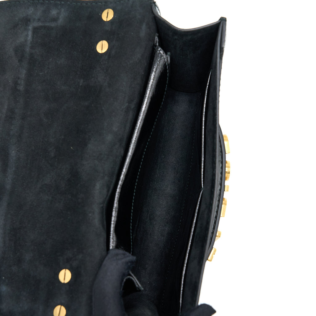 DIOR J'ADIOR MEDIUM FLAP BAG WITH CHAIN BLACK GHW