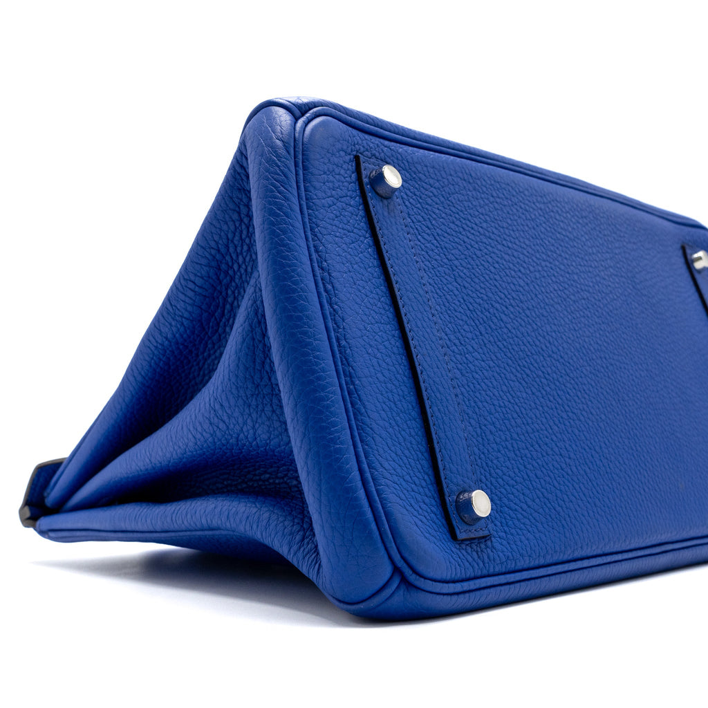 HERMES BIRKIN 35 CLEMENCE BLUE ELECTRIC SHW