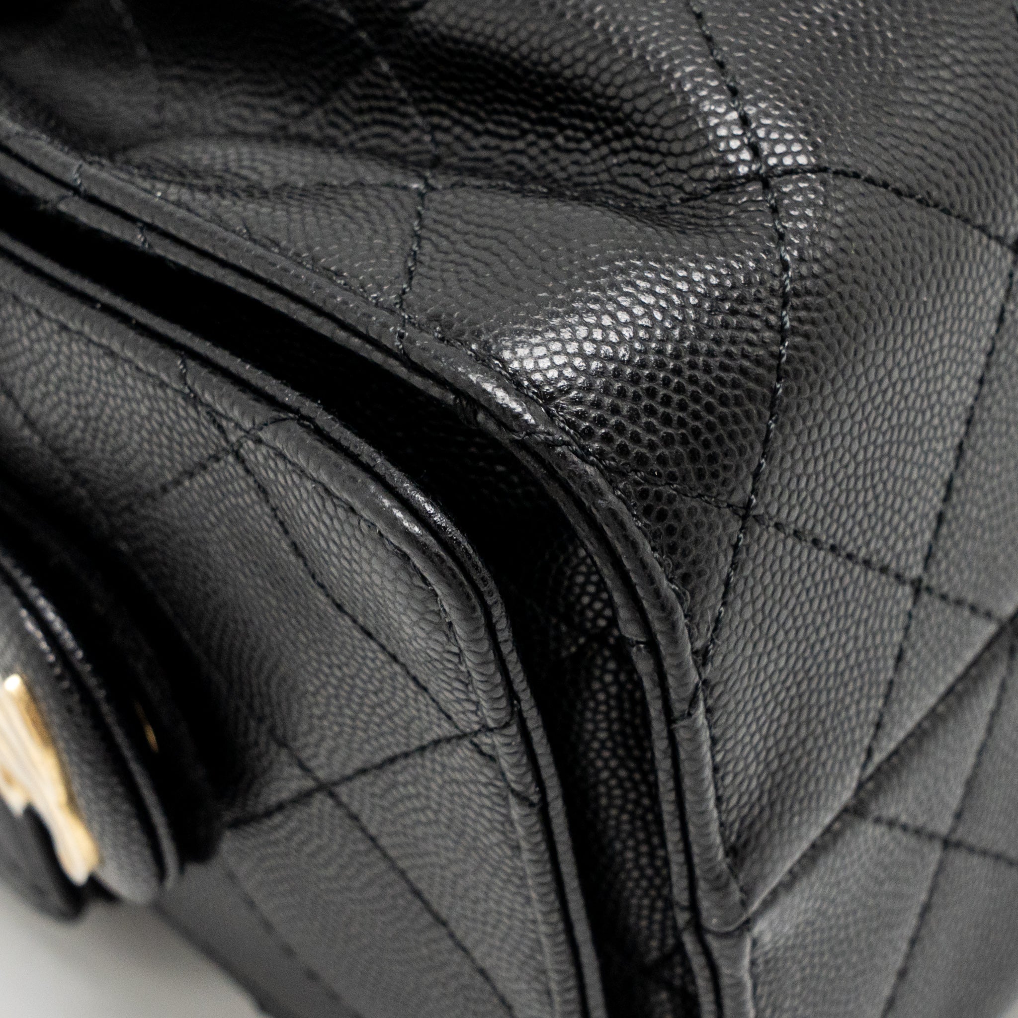CHANEL MINI 25 BAG CAVIAR BLACK GHW (MICROCHIP)