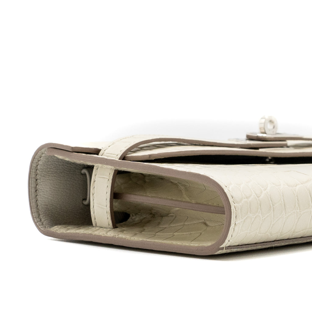 HERMES CLASSIC KELLY TO GO ALLIGATOR MISSISSIPPIENSIS 8L BETON SHW