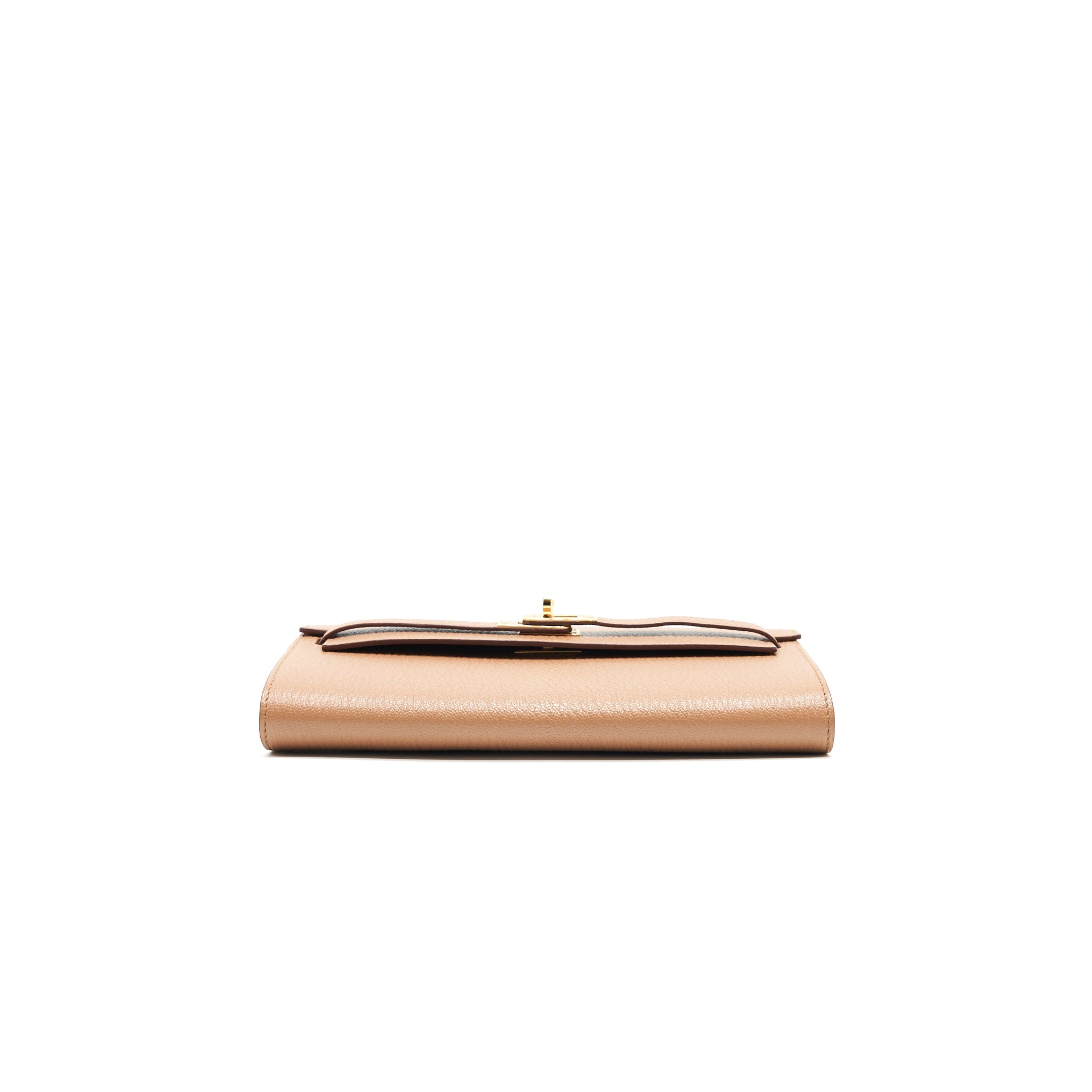 HERMES KELLY TO GO CHEVRE MYSORE LEATHER 2J QUEBRACHO GHW