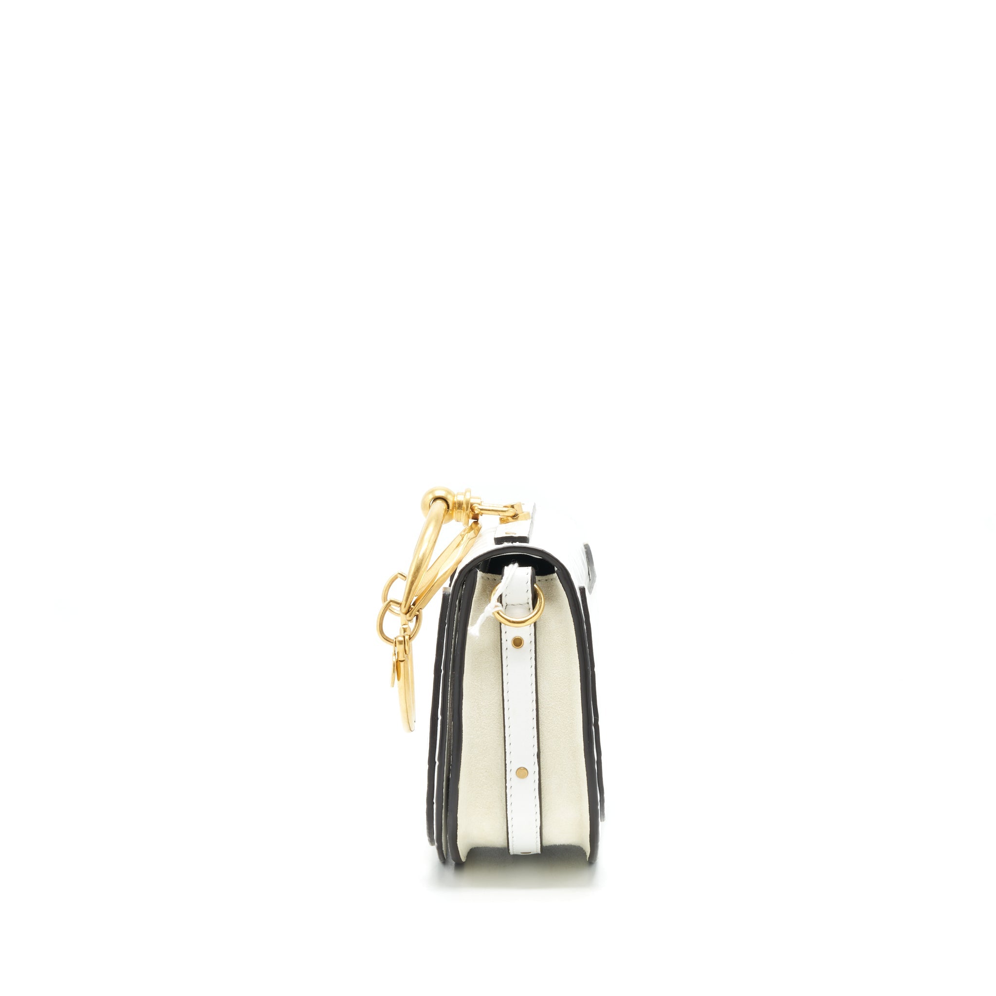 CHLOE NILE SHOULDER BAG WHITE GHW