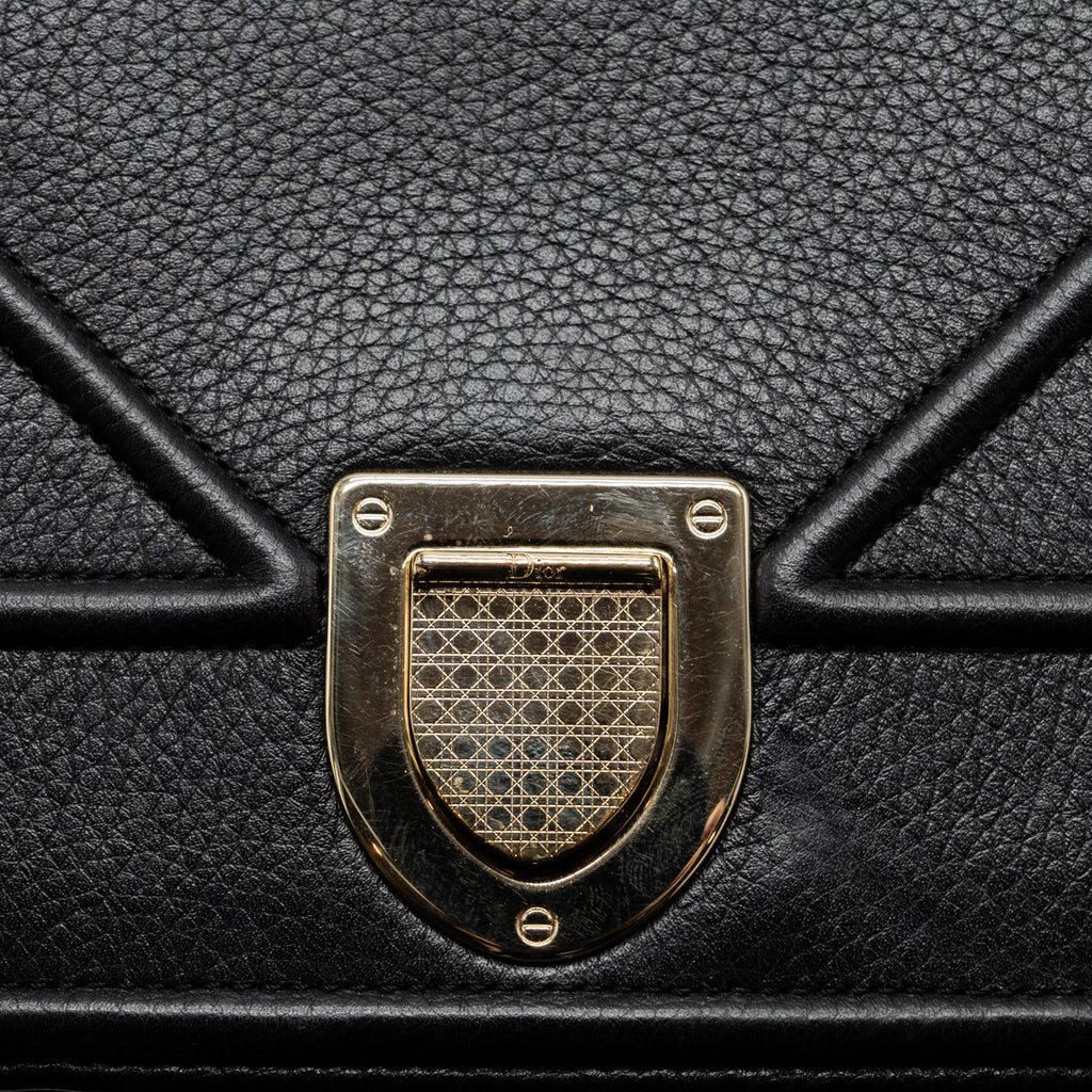DIOR DIORAMA BAG CALFSKIN BLACK LGHW