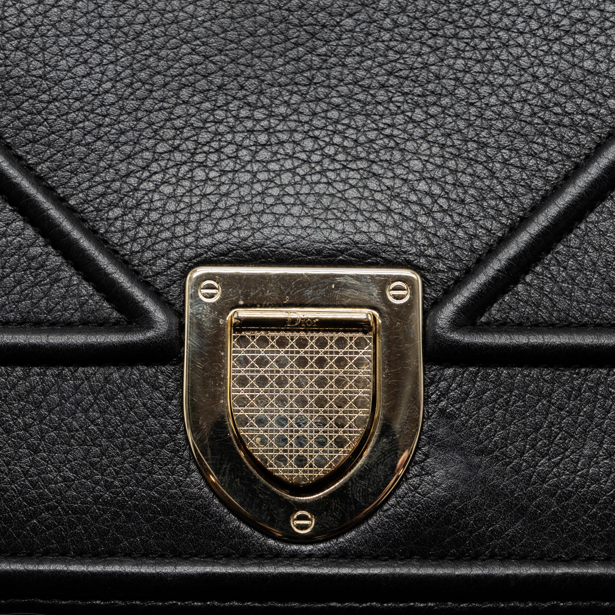 DIOR DIORAMA BAG CALFSKIN BLACK LGHW