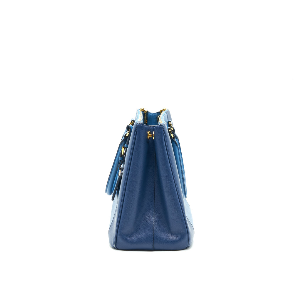 PRADA SAFFIANO TOTE BAG BLUE & NAVY