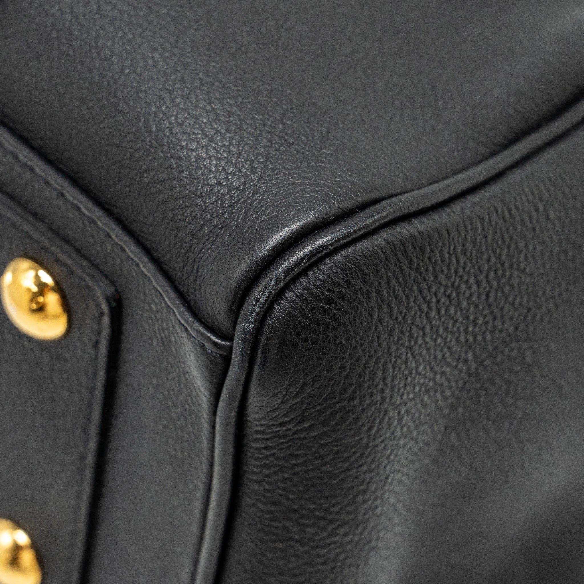 LOUIS VUITTON PARNASSEA SOFIA COPPOLA BAG PM CALFSKIN BLACK GHW