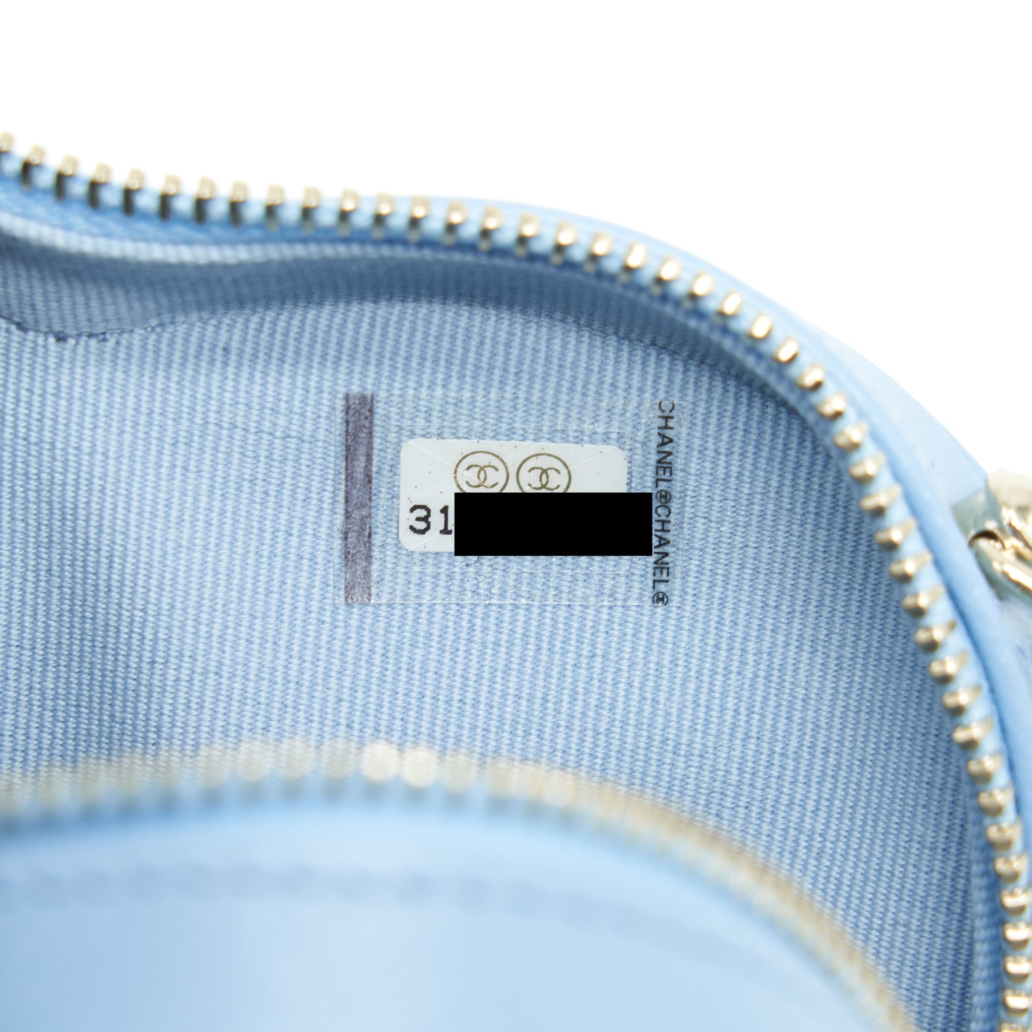 CHANEL 22S SMALL HEART BAG LAMBSKIN LIGHT BLUE LGHW