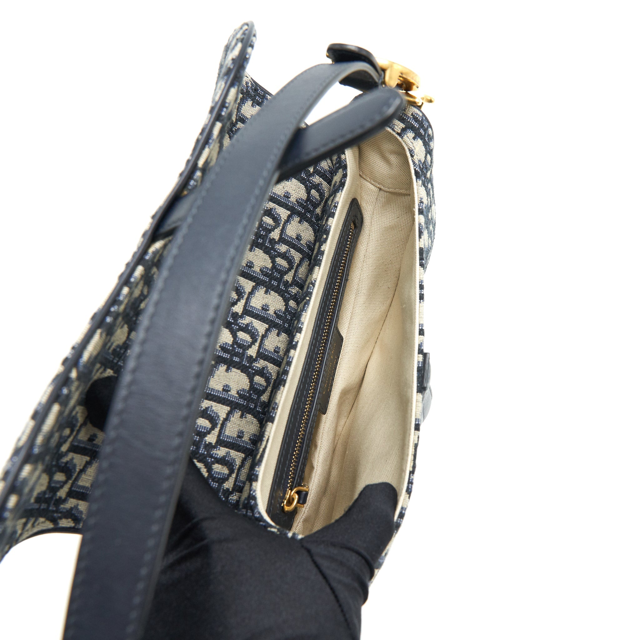 CHRISTIAN DIOR OBLIQUE MEDIUM SADDLE BAG