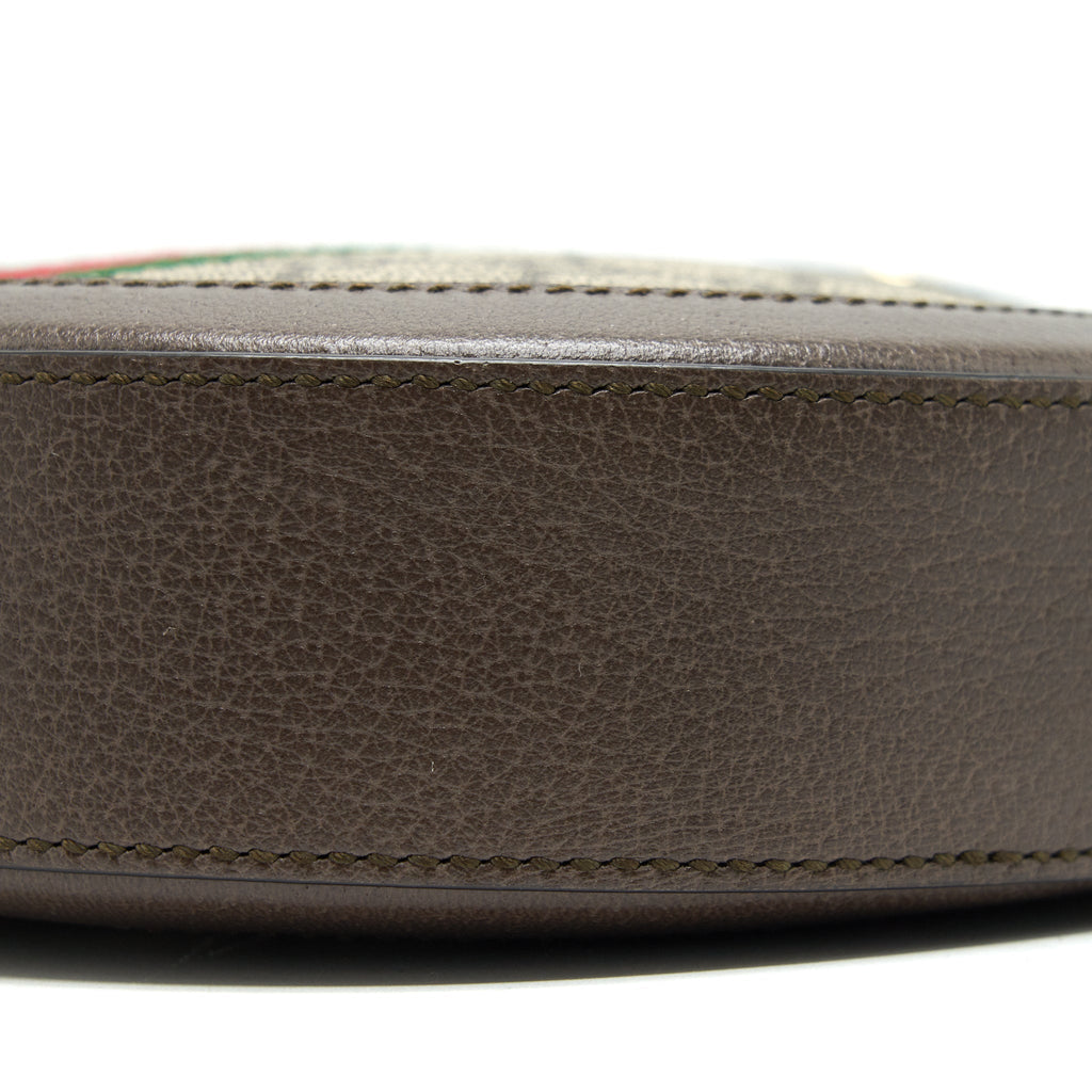 GUCCI MINI OPHIDIA GG ROUND CROSSBODY BAG