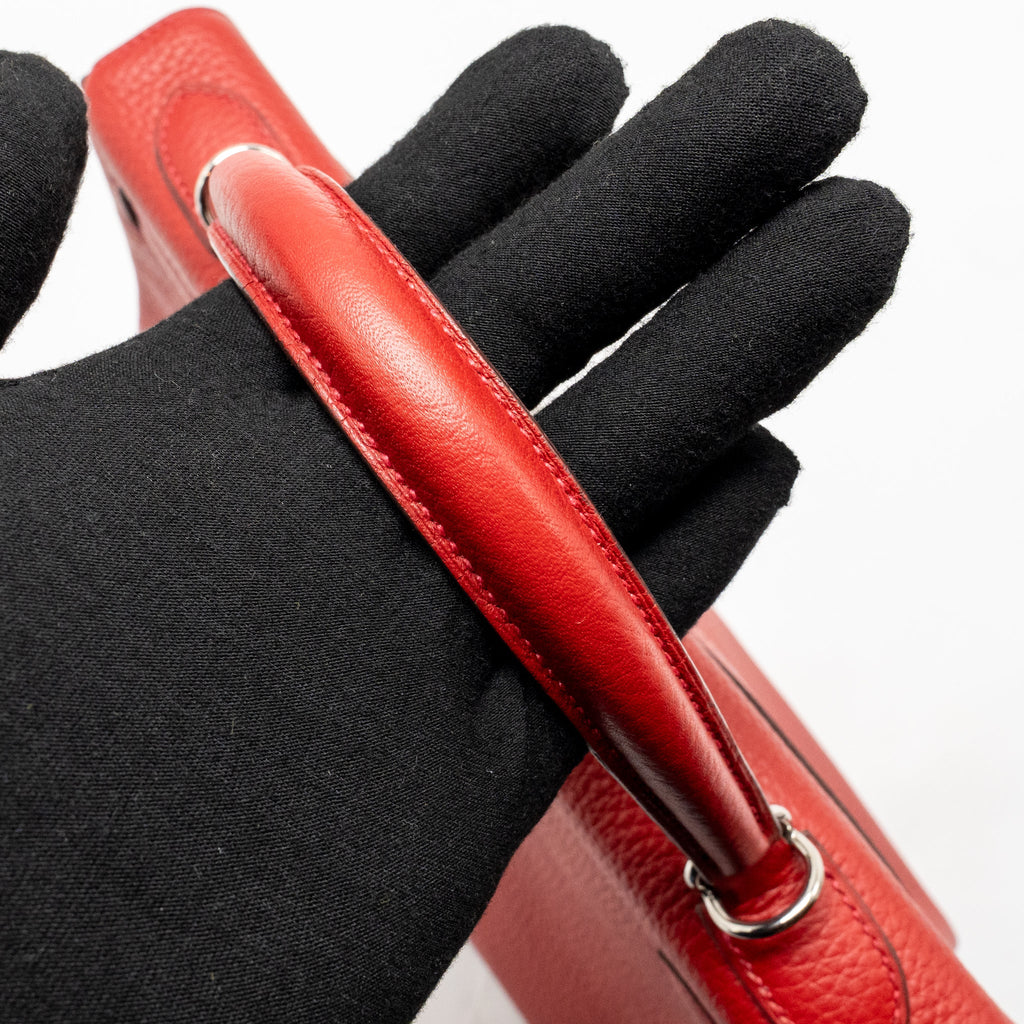 HERMES KELLY 32 CLEMENCE RED SHW