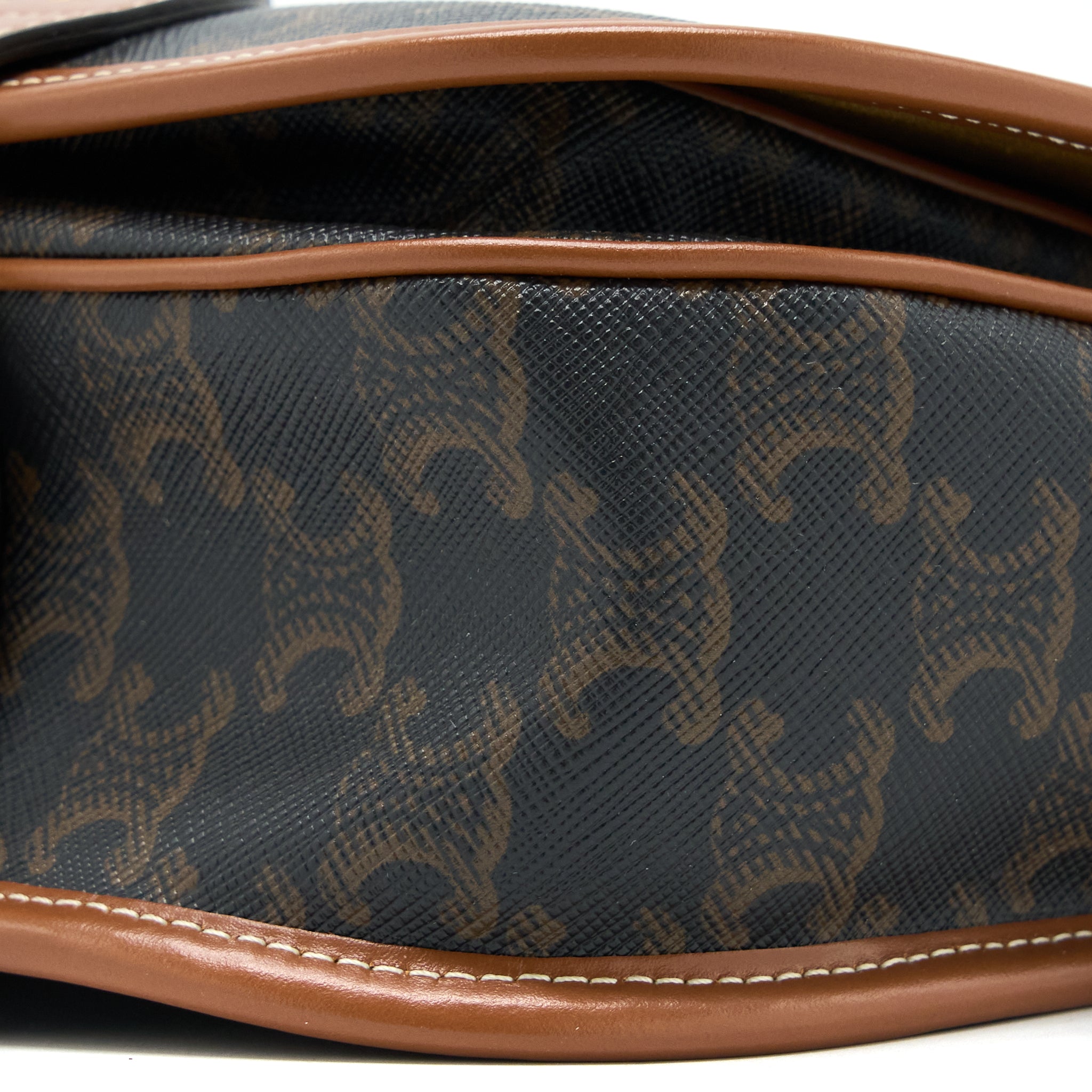 CELINE FOLCO MEDIUM TRIOMPHE CANVAS BAG GHW